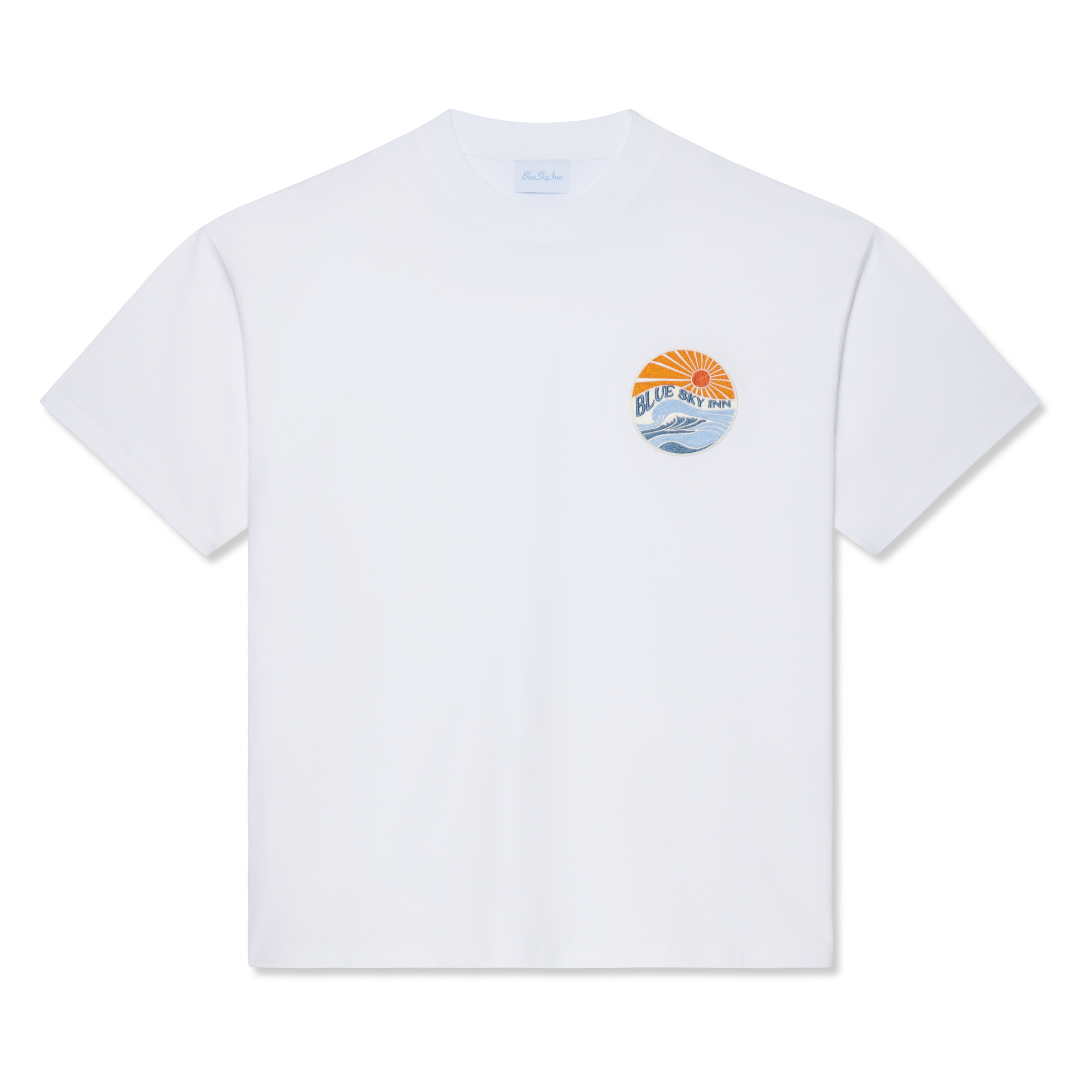 WHITE GREAT WAVE PATCH TSHIRT
