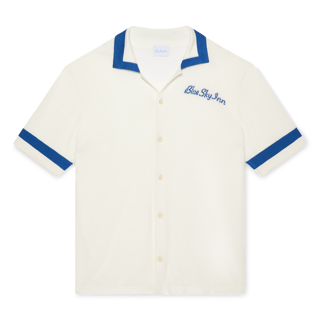 Paneled Knit Waiter Shirt