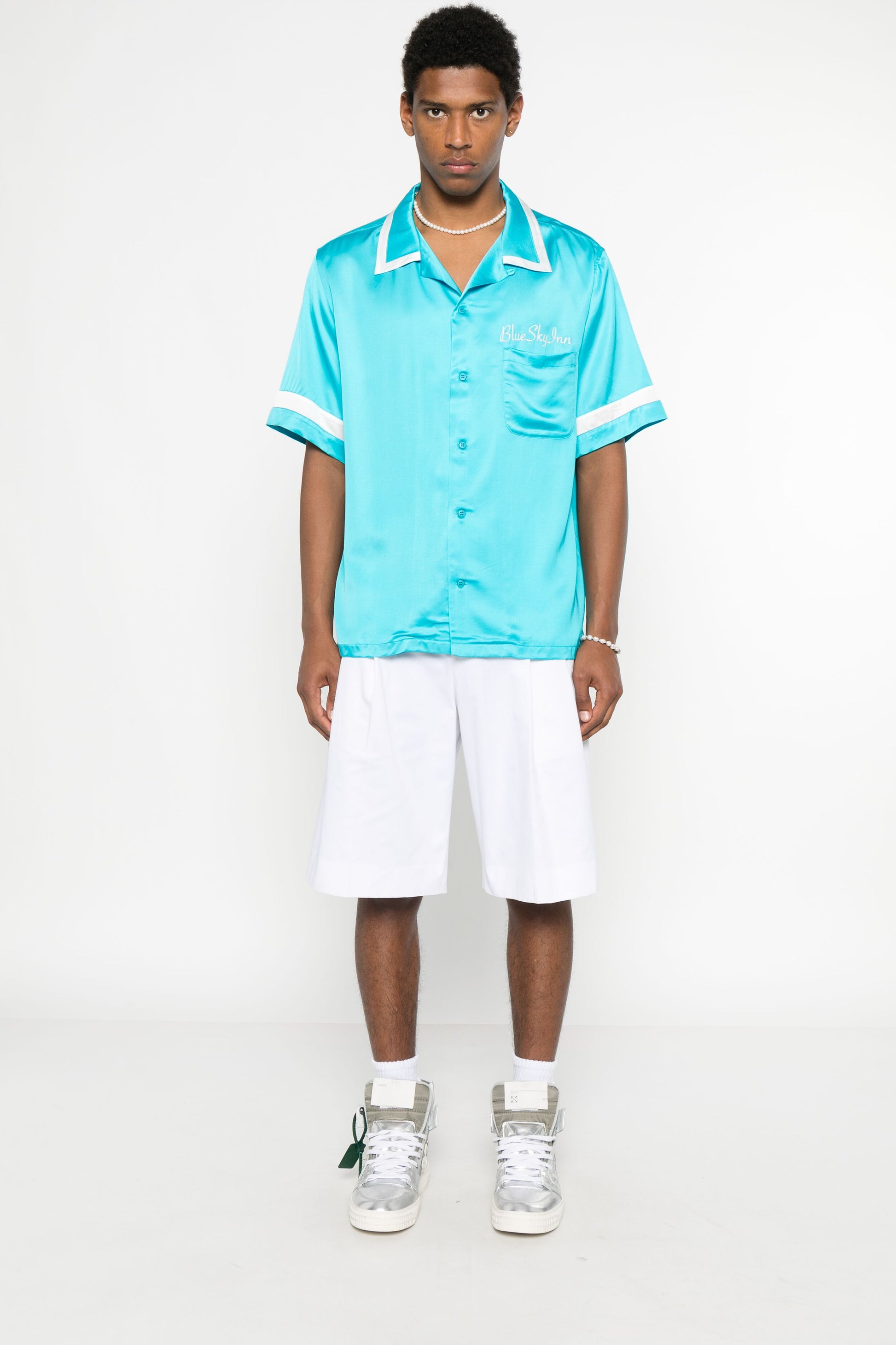 Turquoise Waiter Shirt
