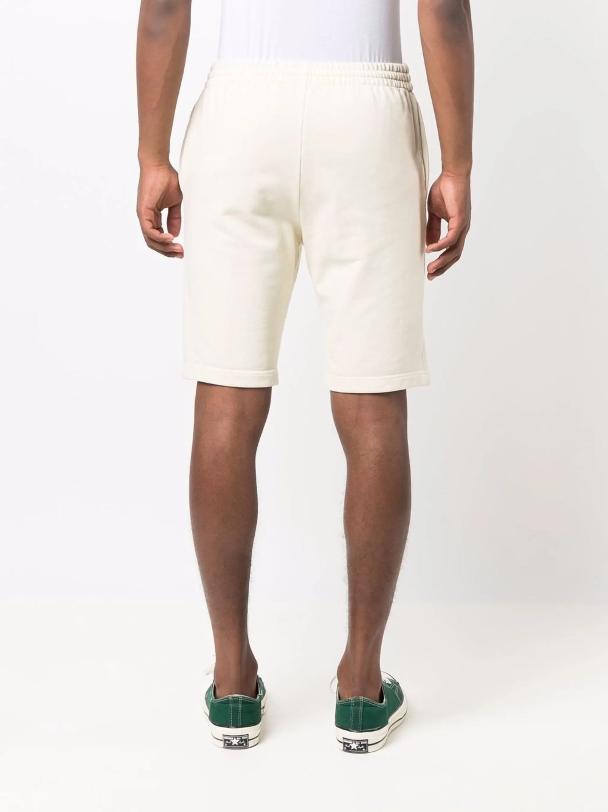 Pantalones cortos con logotipo en color crema