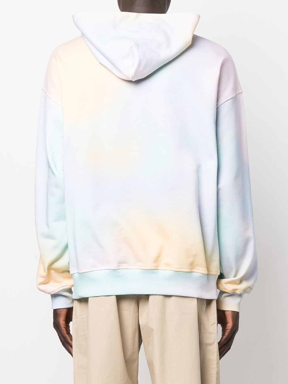 Sudadera con capucha y logo teñido anudado