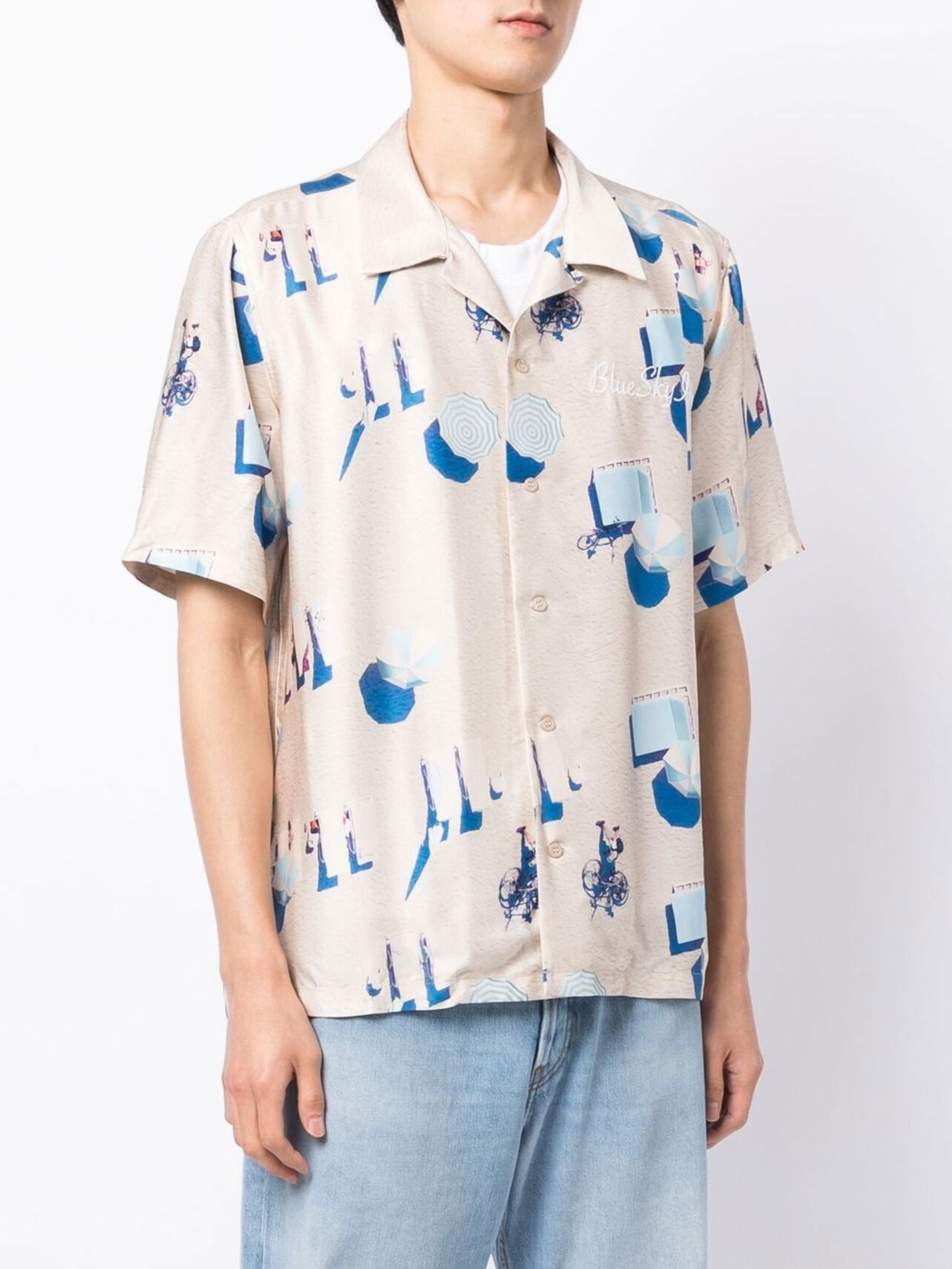 VIP【関税送料無料】希少 BLUE SKY INN PRINTED VISCOSE SHIRT Beach Shirt – BLUE SKY INN