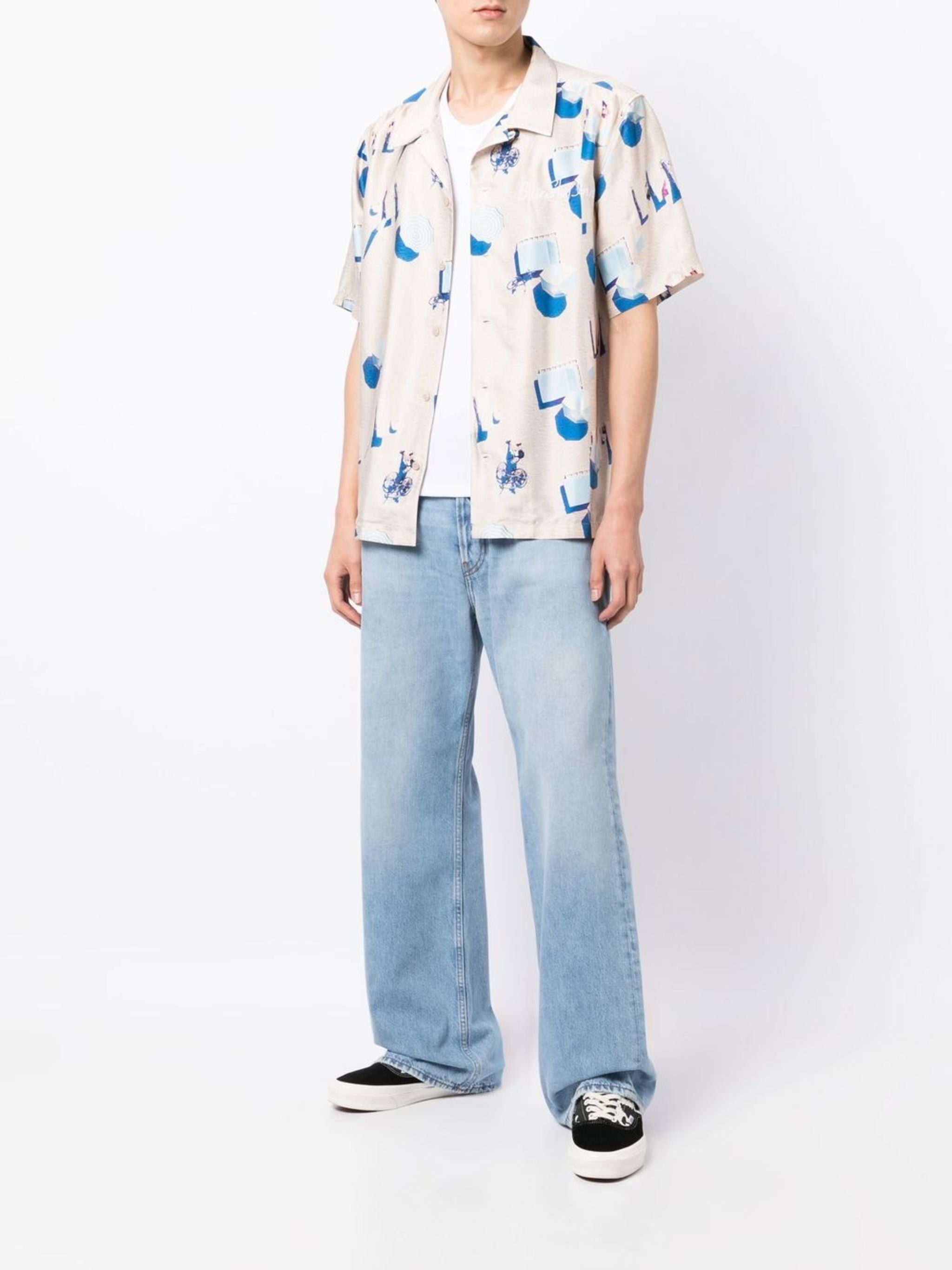 VIP【関税送料無料】希少 BLUE SKY INN PRINTED VISCOSE SHIRT VIP【関税送料無料】希少 BLUE SKY INN LOGO VISCOSE SHIRT