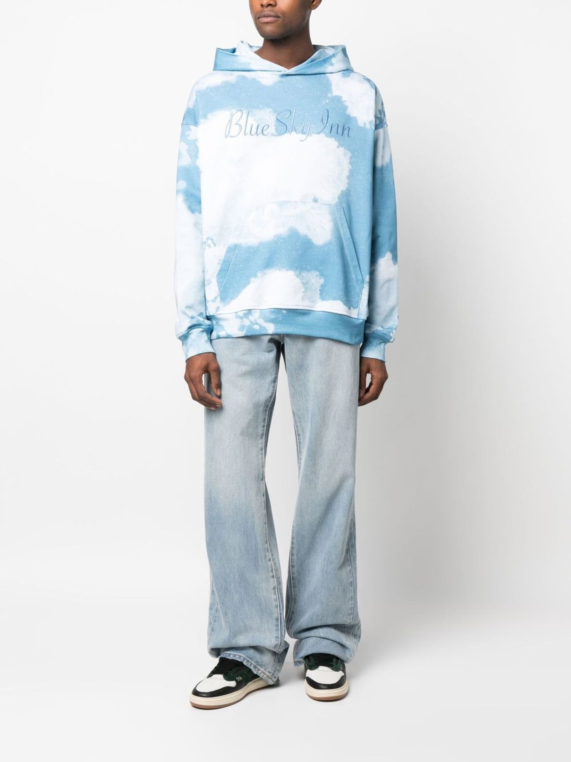 Sudadera con capucha y logo de Clouds Tie Dye