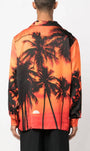 Orange Sunset Palms - Long Sleeve Shirt