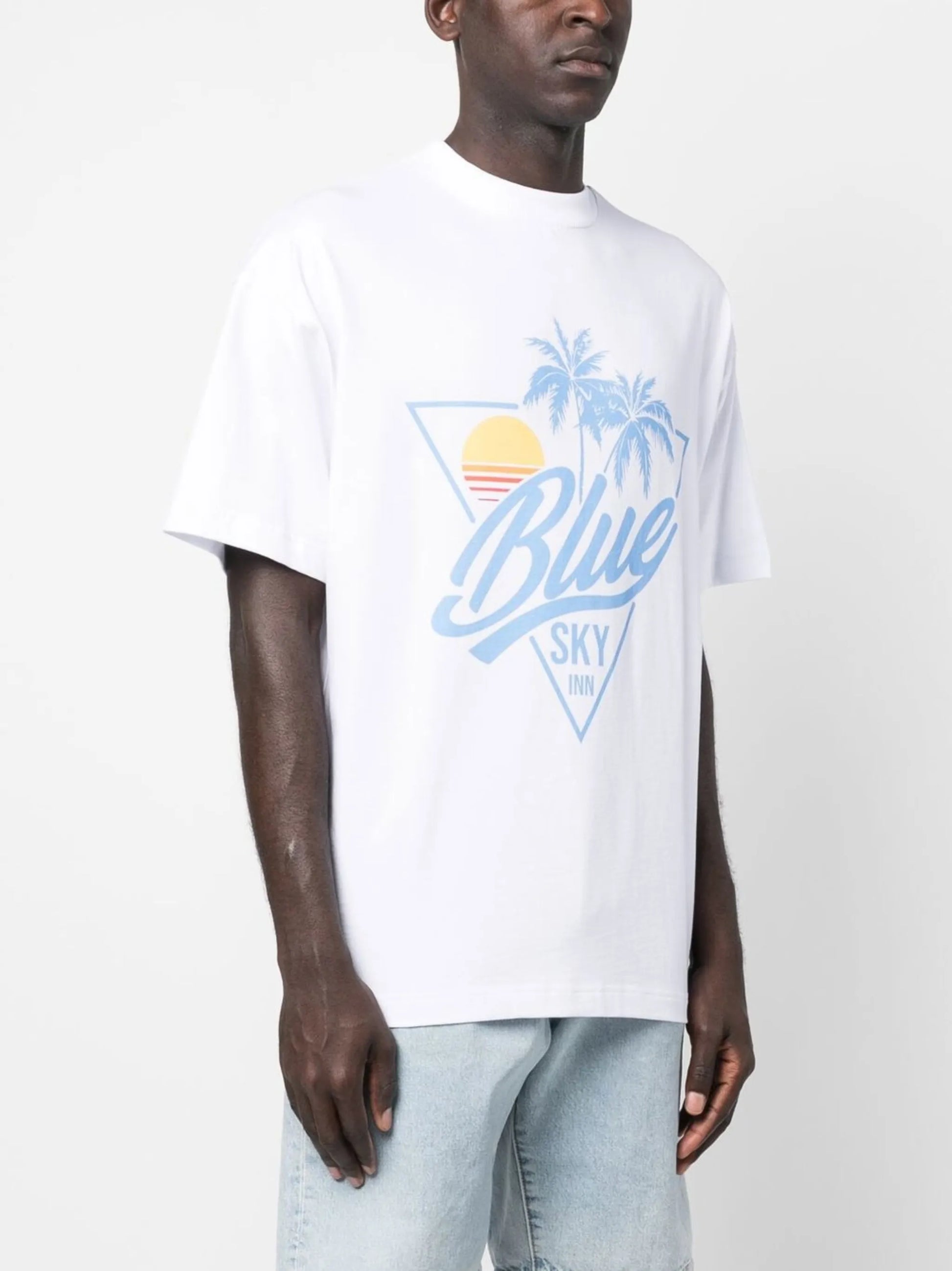 Camiseta con el logotipo de Sunset, color blanco