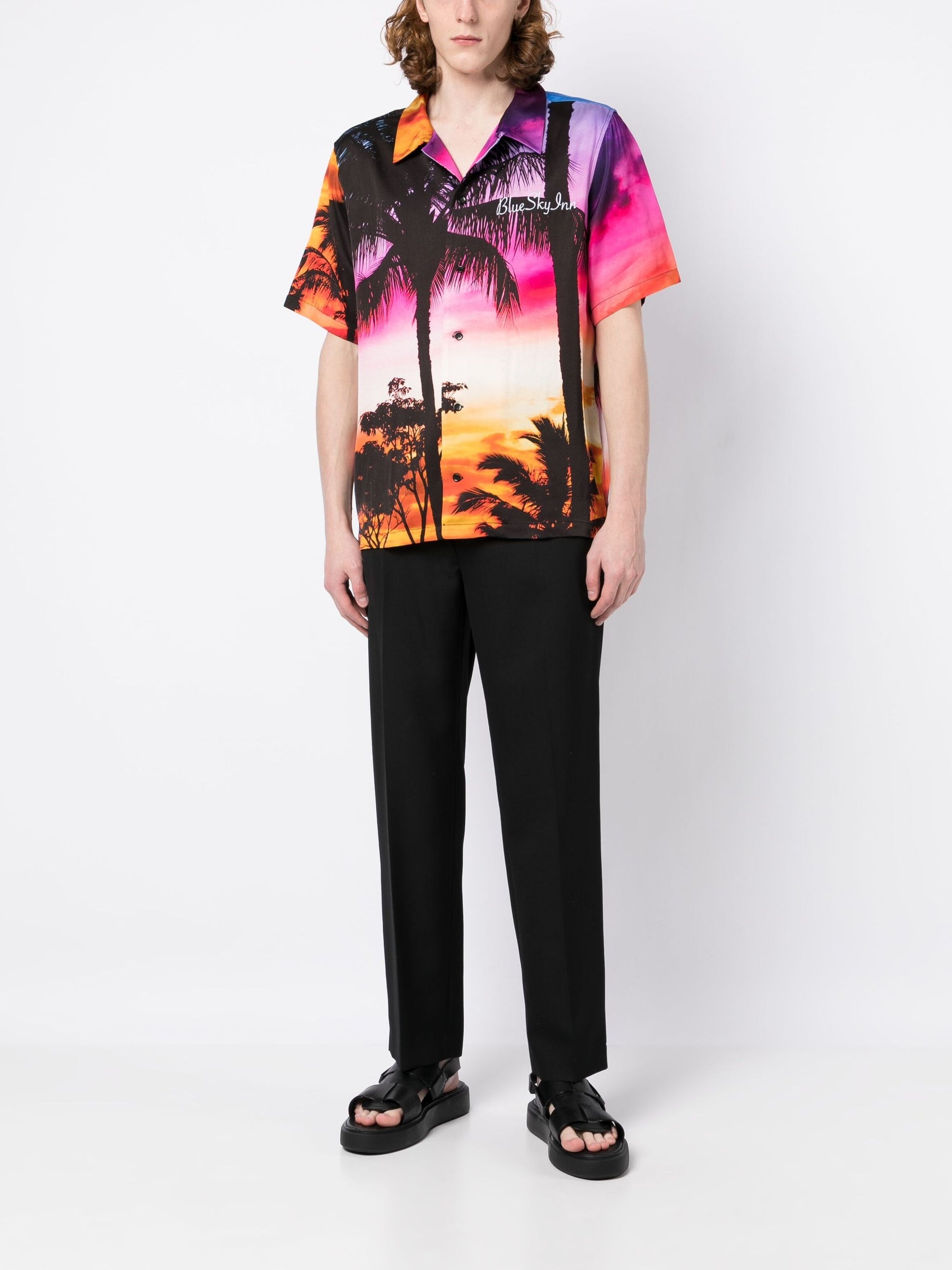 Camiseta de palmeras tropicales
