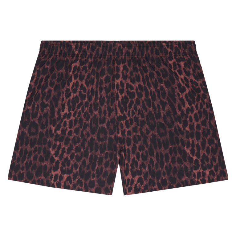Leopard Logo Swim Shorts