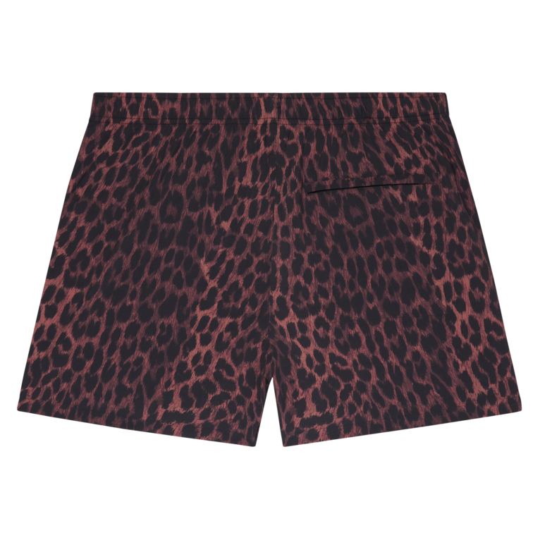 Leopard Logo Swim Shorts