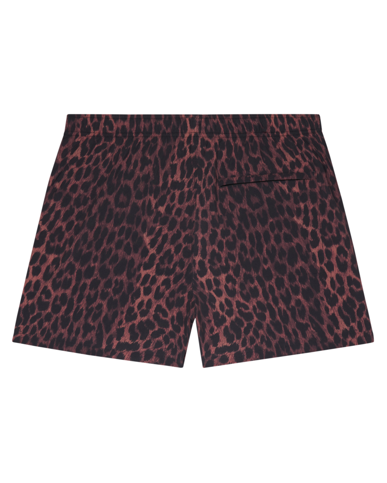 Leopard Logo Swim Shorts
