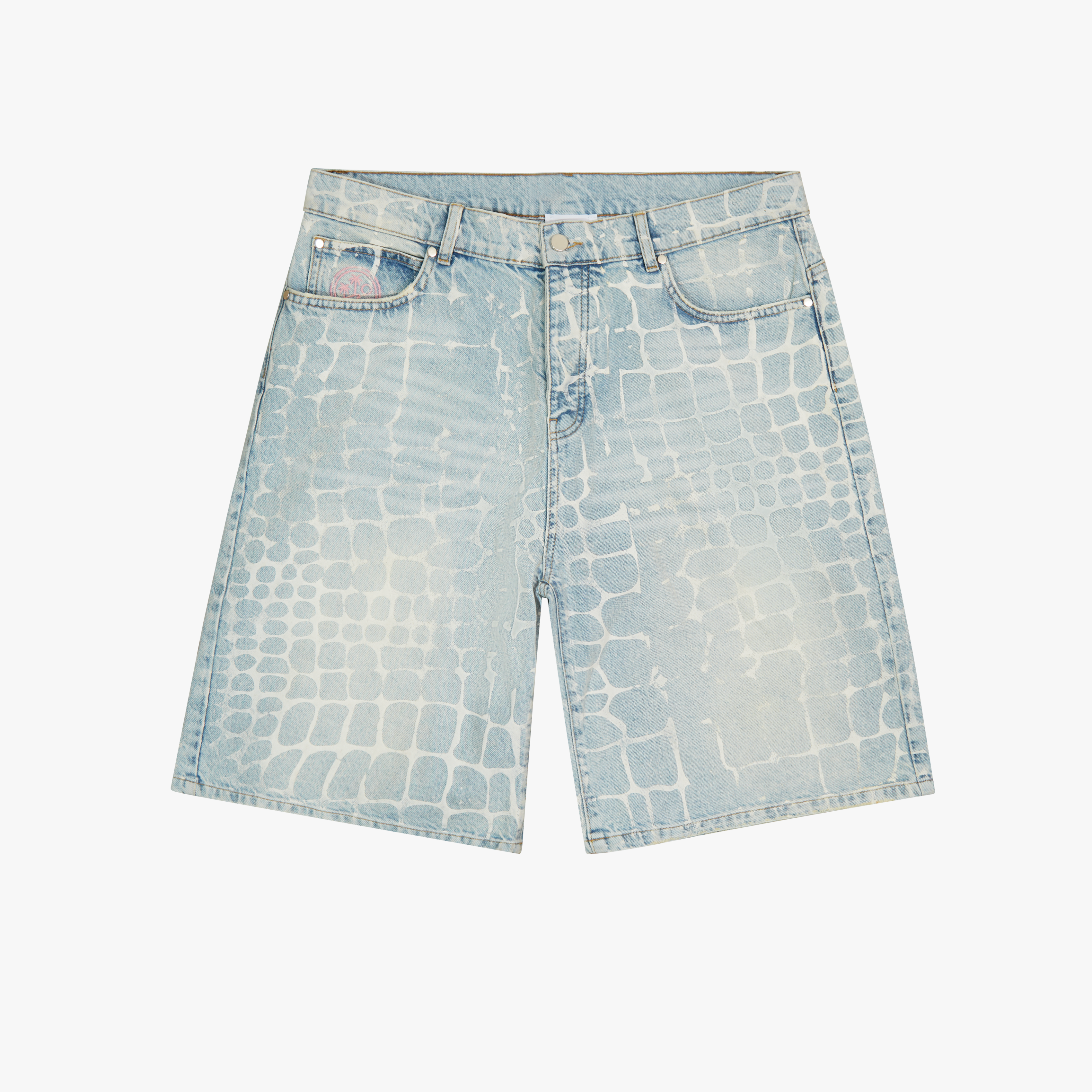 Crocodile Denim Shorts Heavy Wash