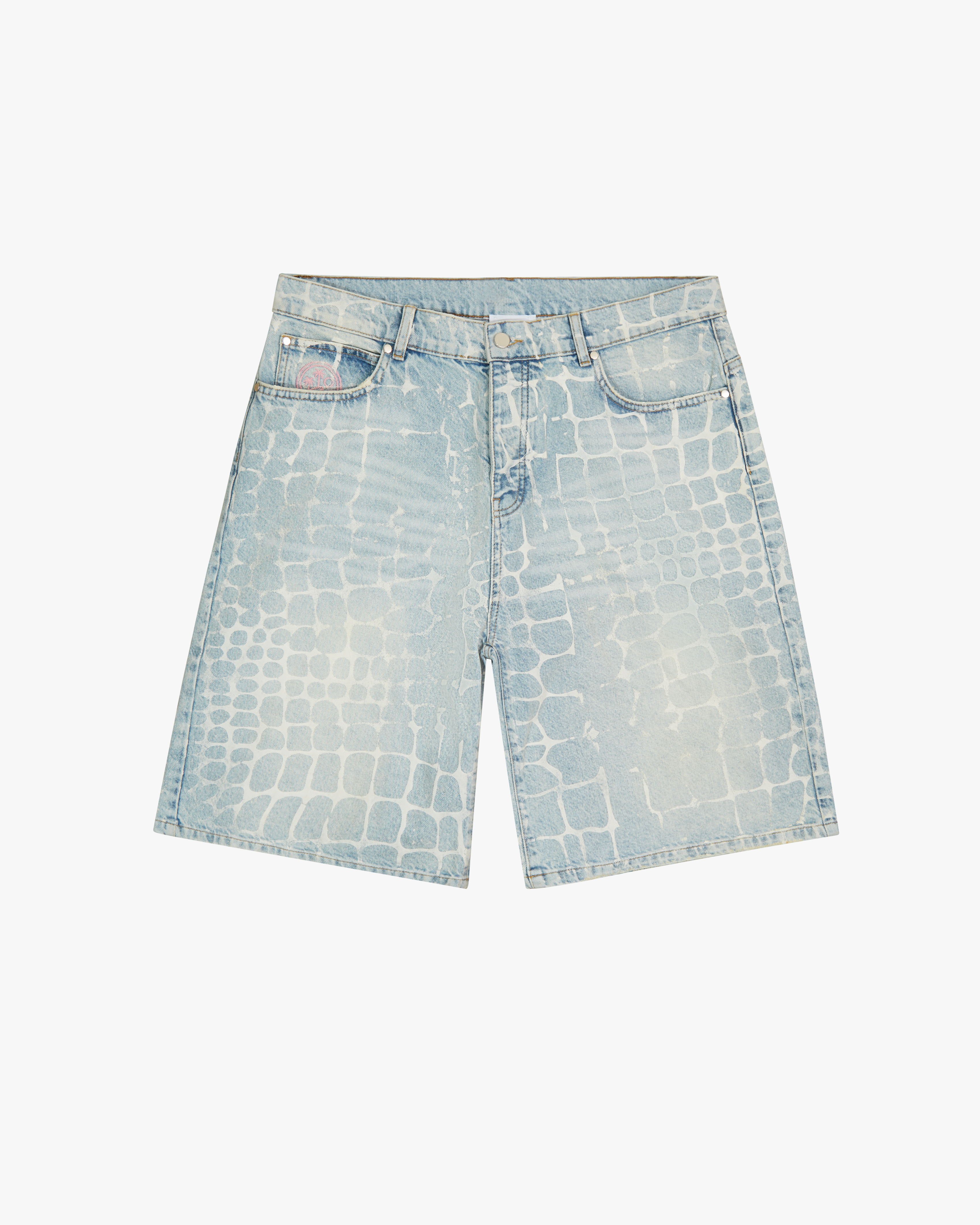 Crocodile Denim Shorts Heavy Wash