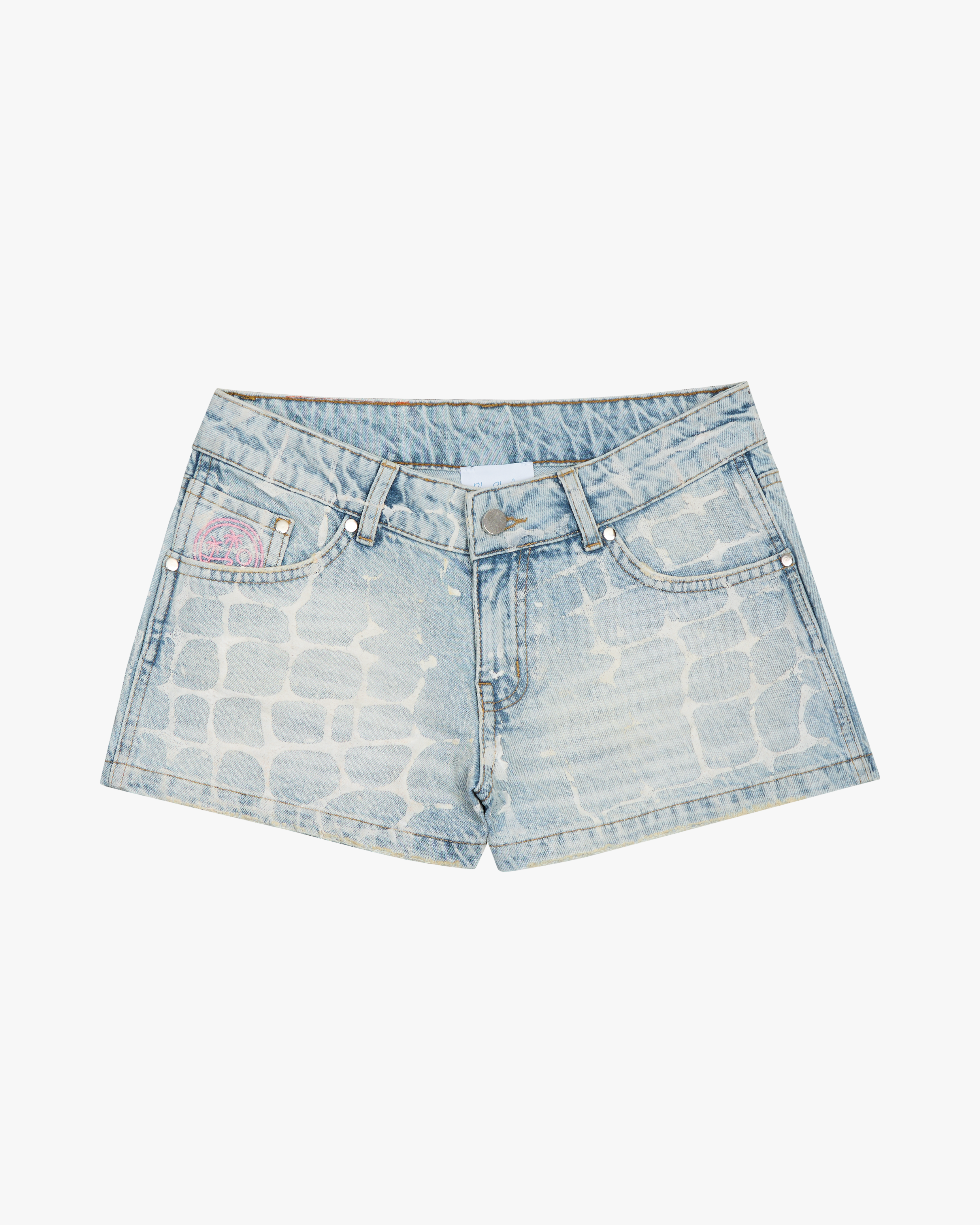 Girls Crocodile Short Cut Heavy Wash