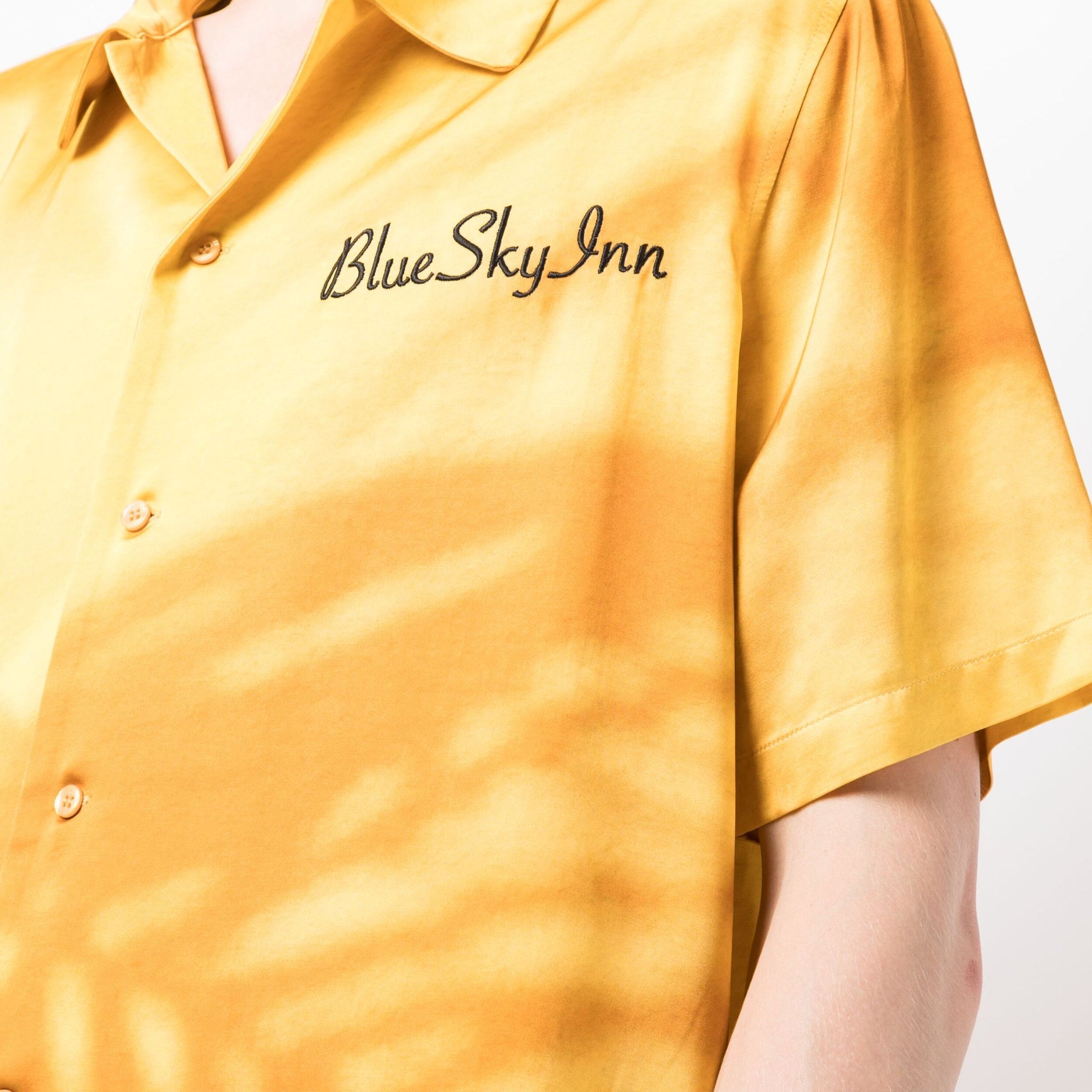 Camisa con sombra dorada