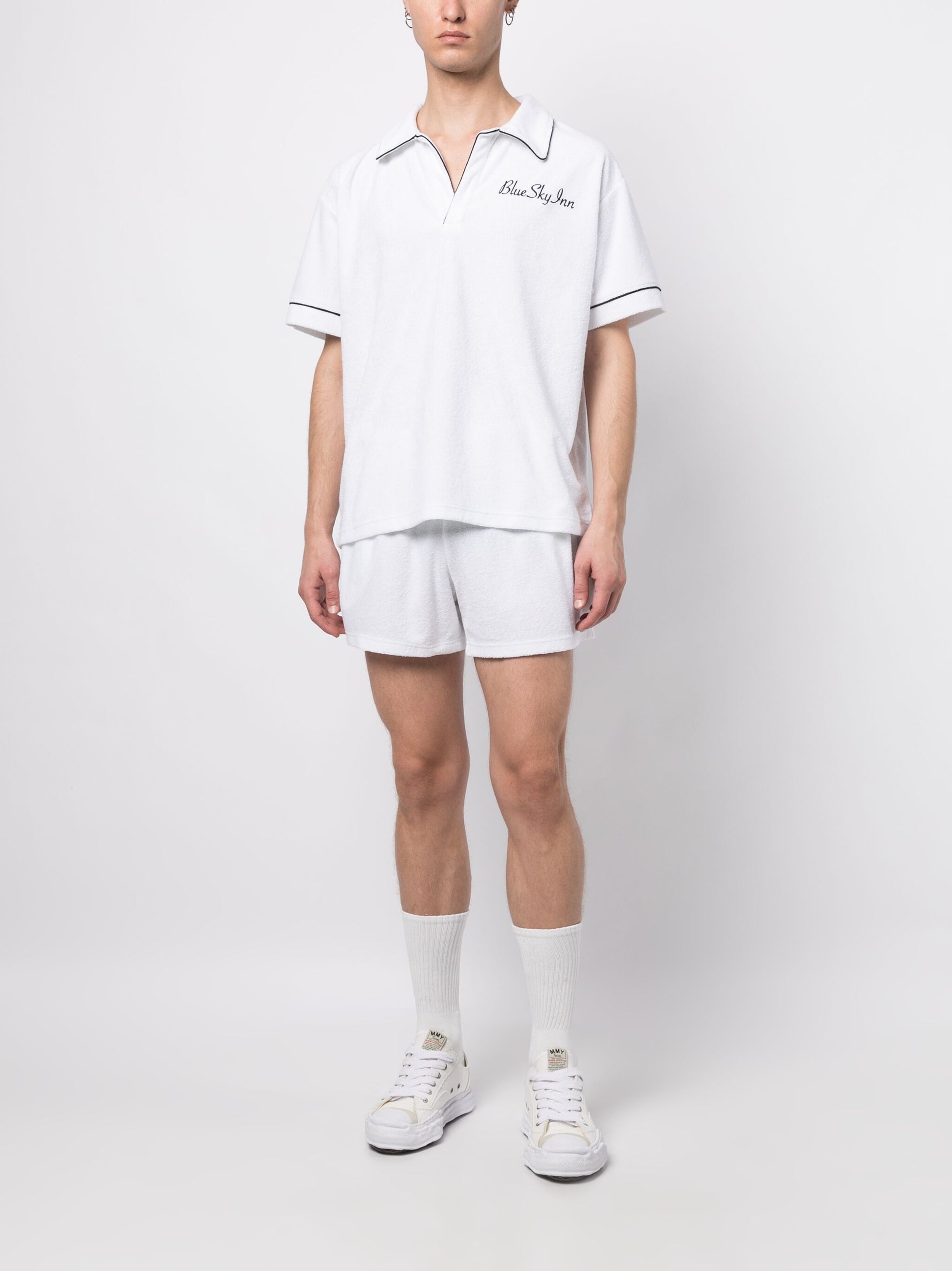 Pantalones cortos Terry Waiter - Blanco