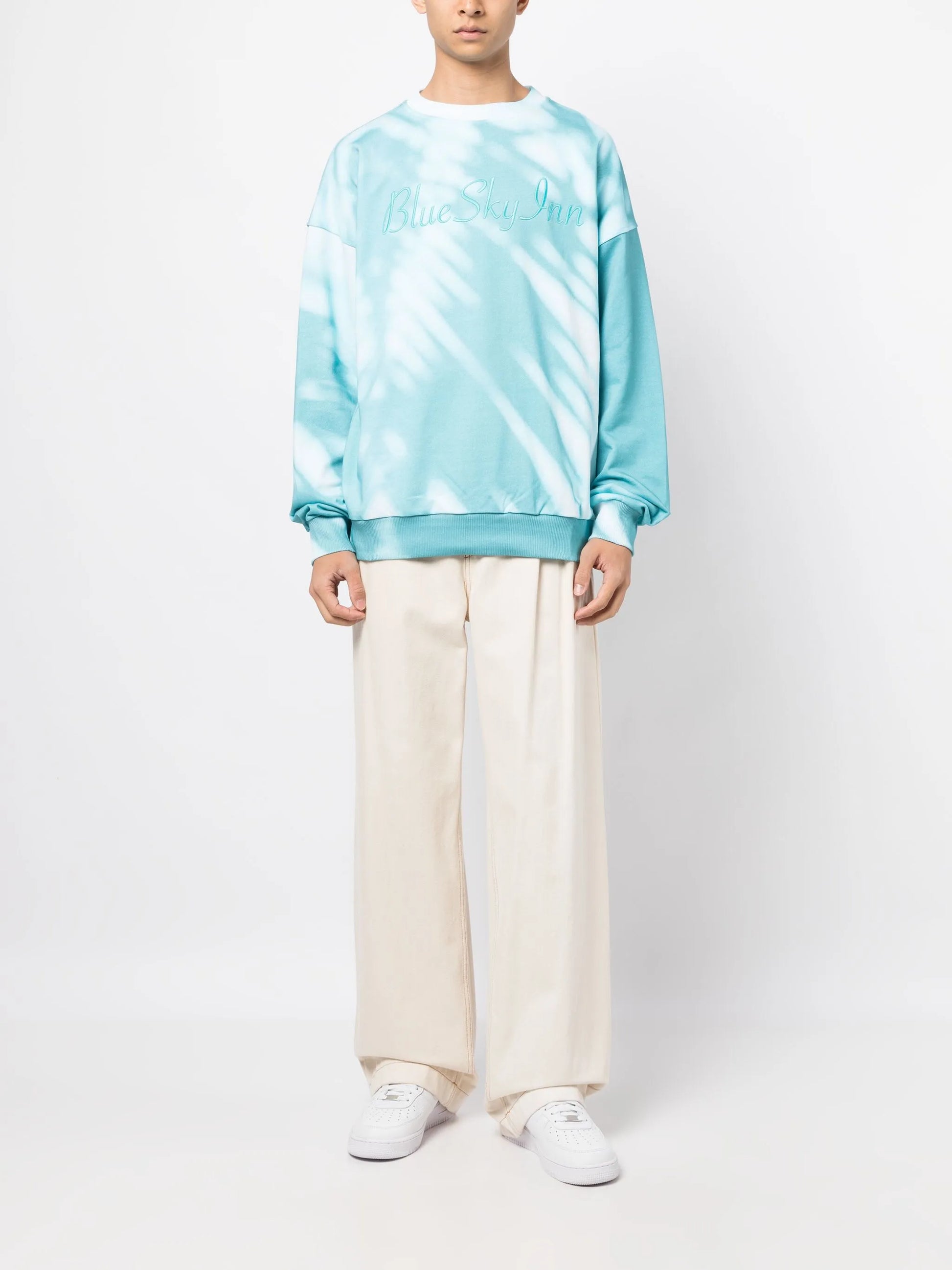 Shadow Printed Crewneck Sweatshirt