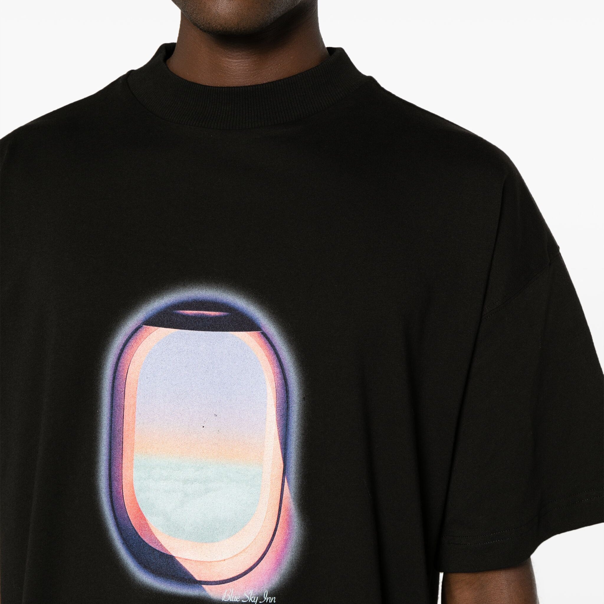 Camiseta con ventana de chorro