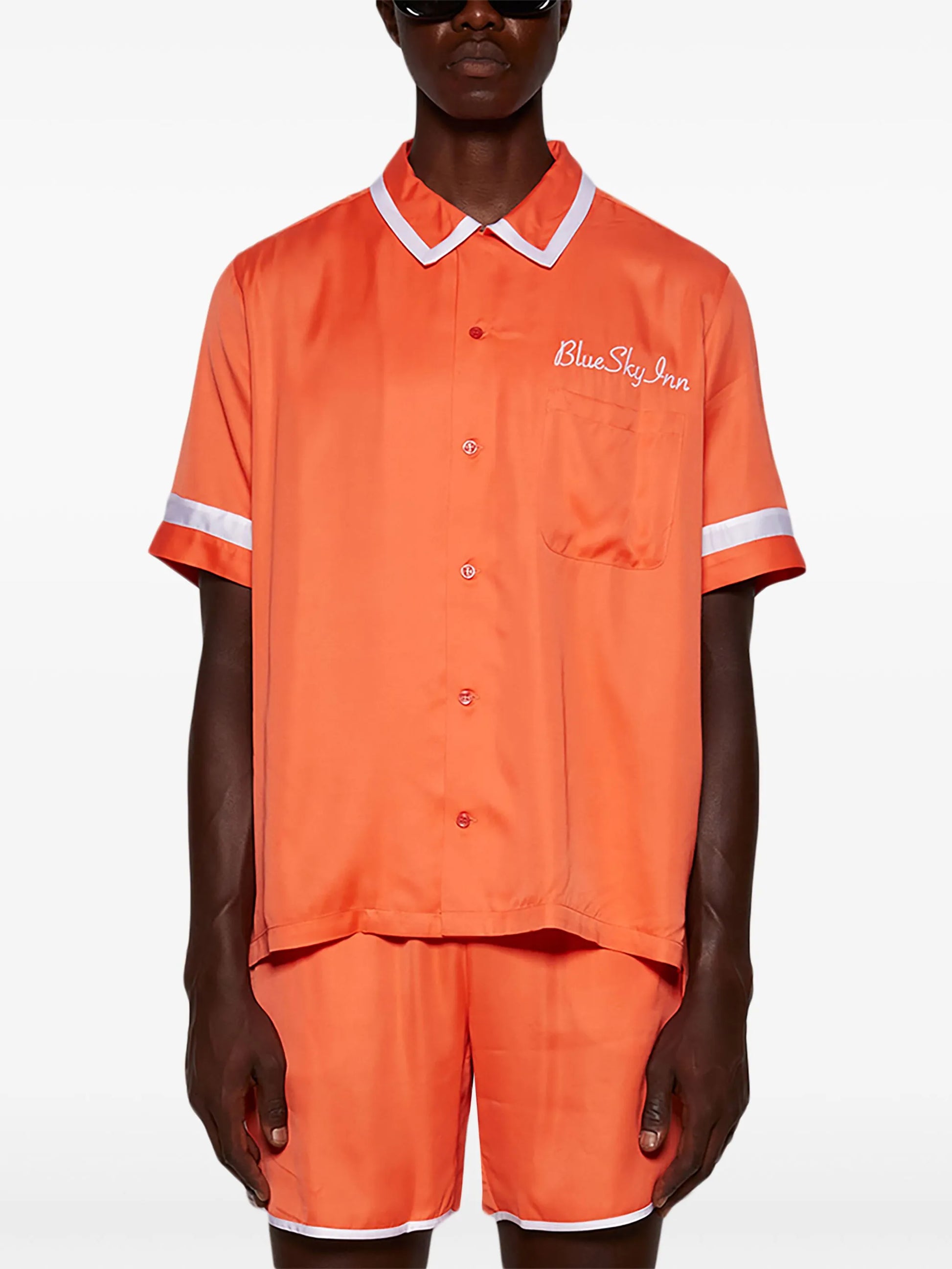 Camisa de camarero naranja