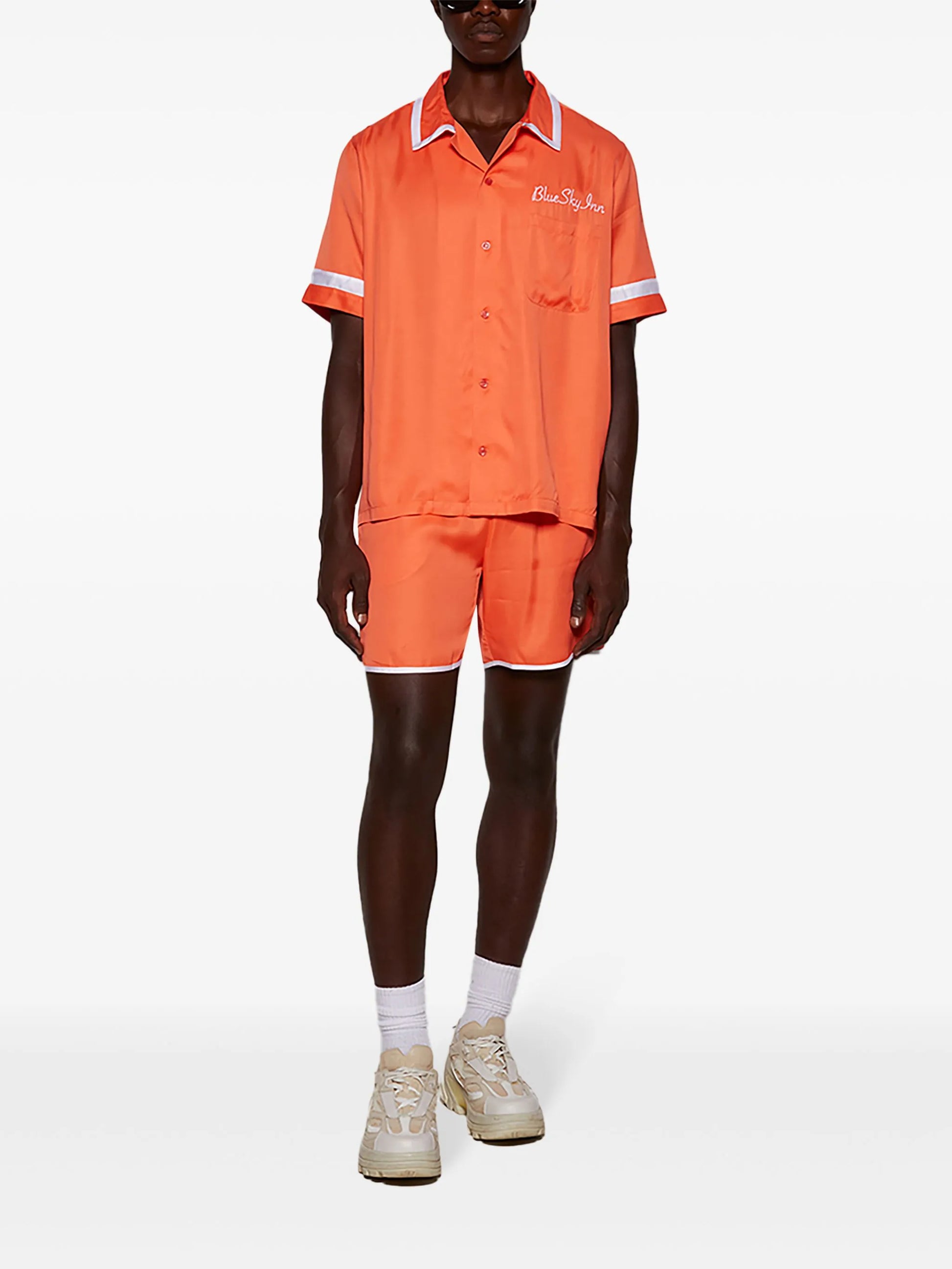 Camisa de camarero naranja