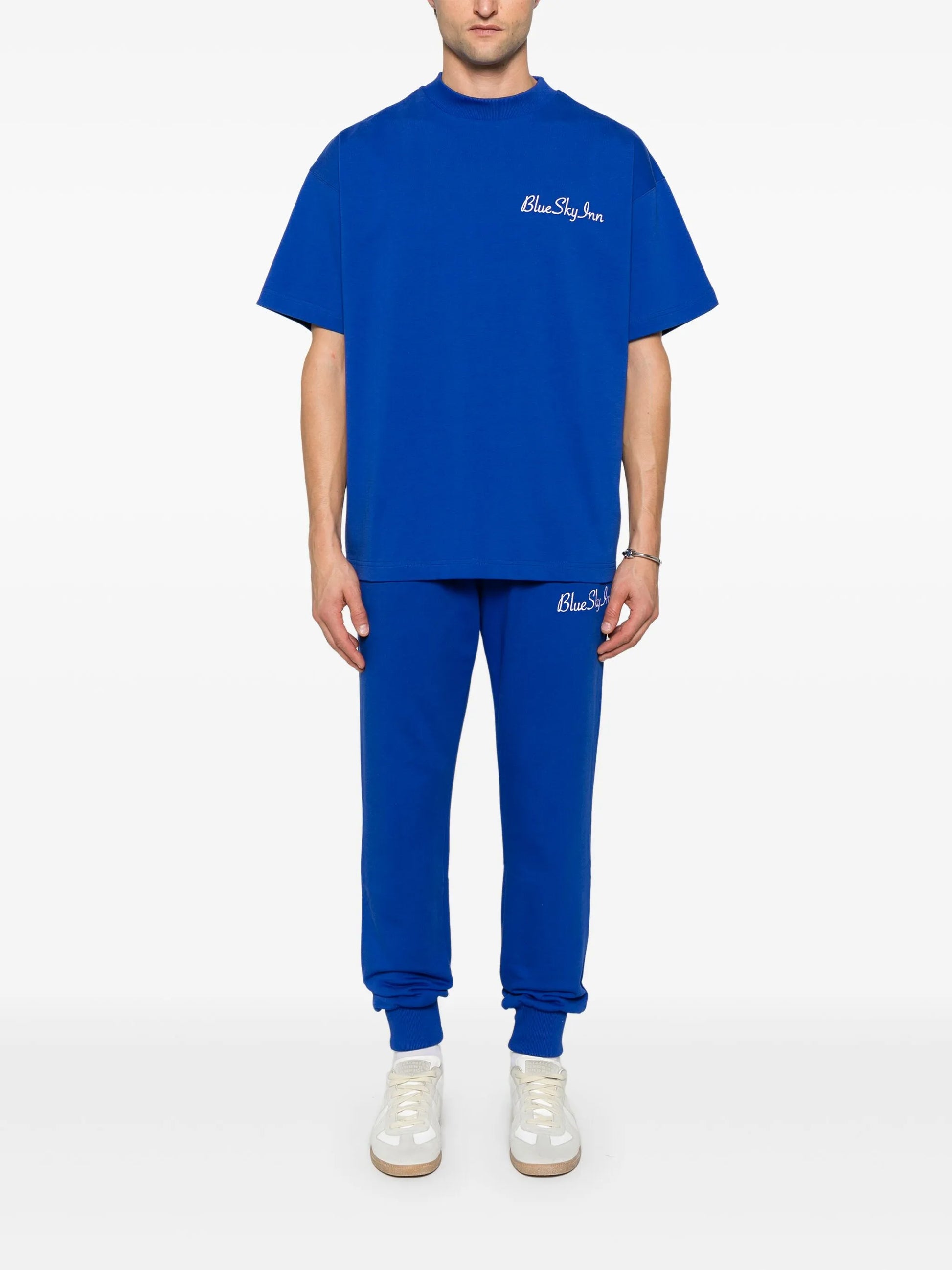 Pantalones deportivos con logotipo azul real