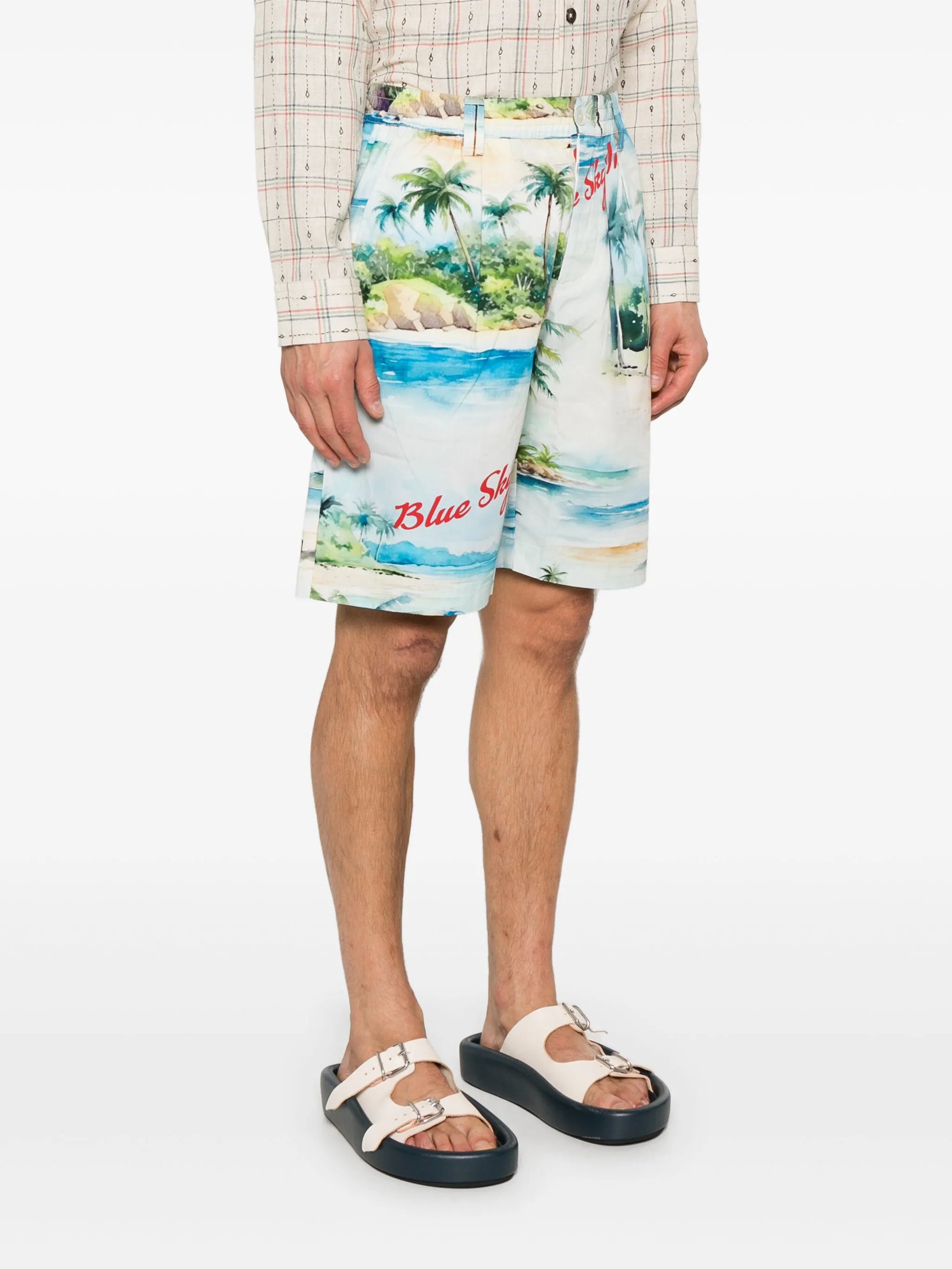Pantalones cortos de popelina Island