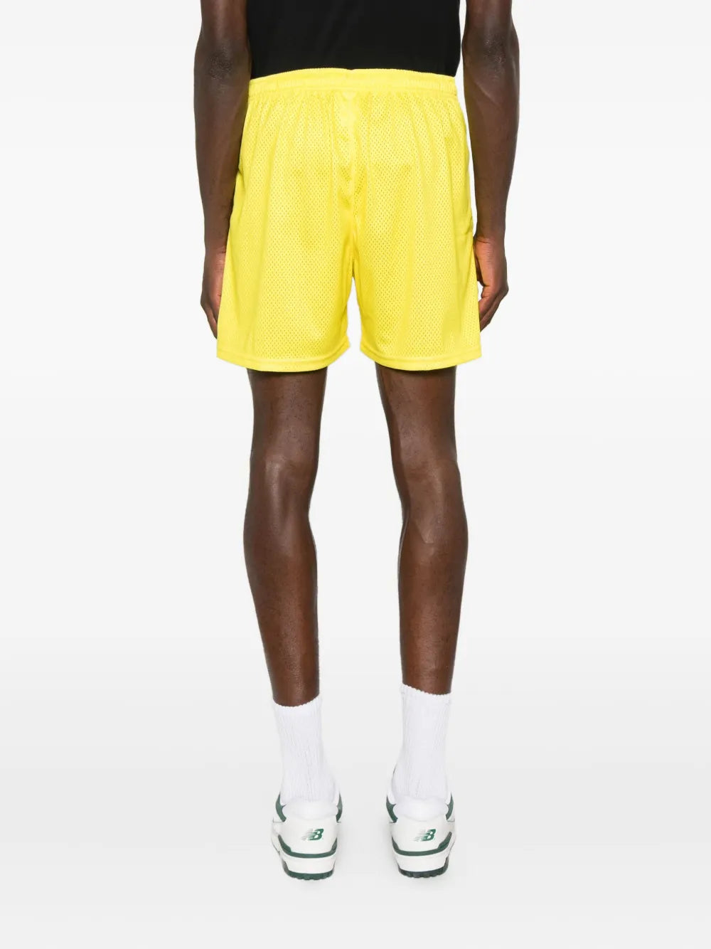 Yellow-Green Mesh Shorts