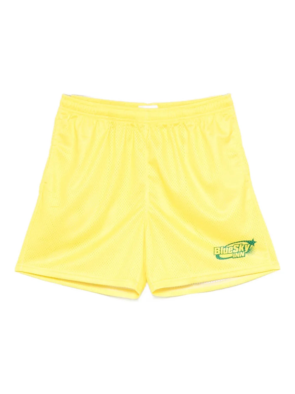 Yellow-Green Mesh Shorts