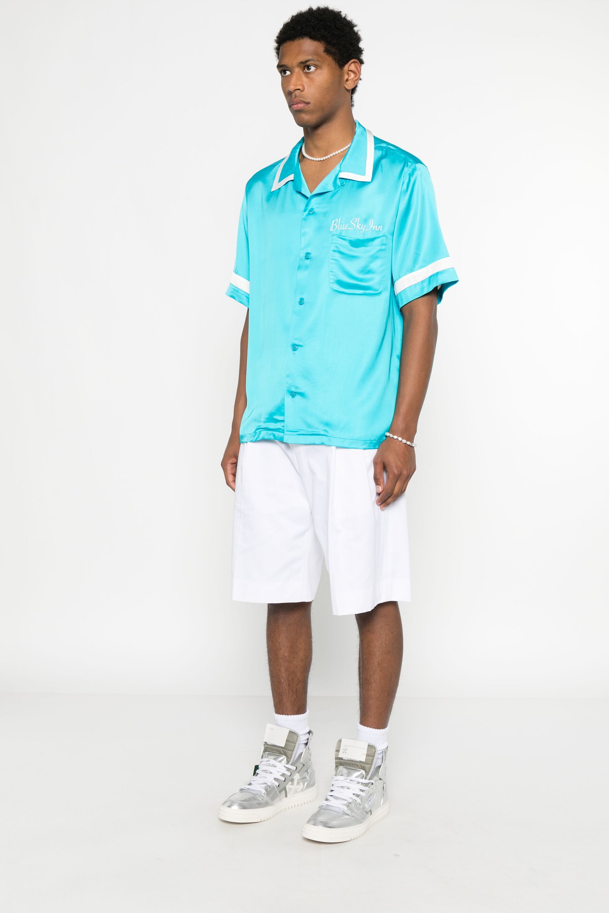 Turquoise Waiter Shirt