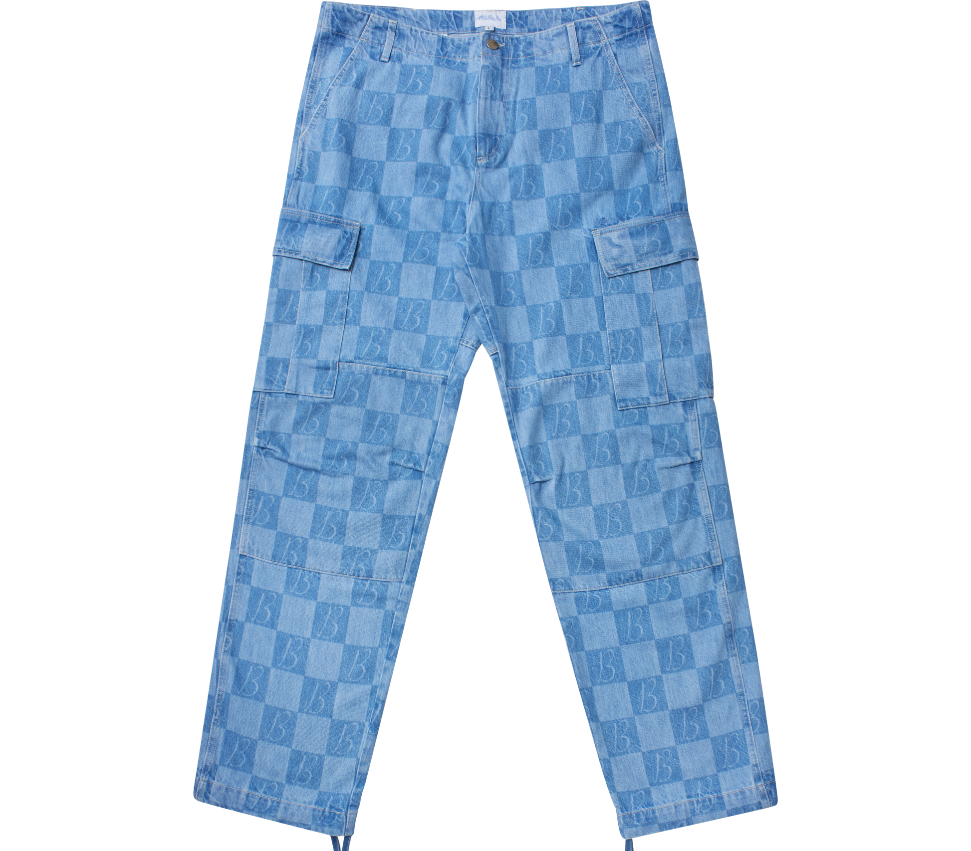 Pantalones cargo de mezclilla con logotipo