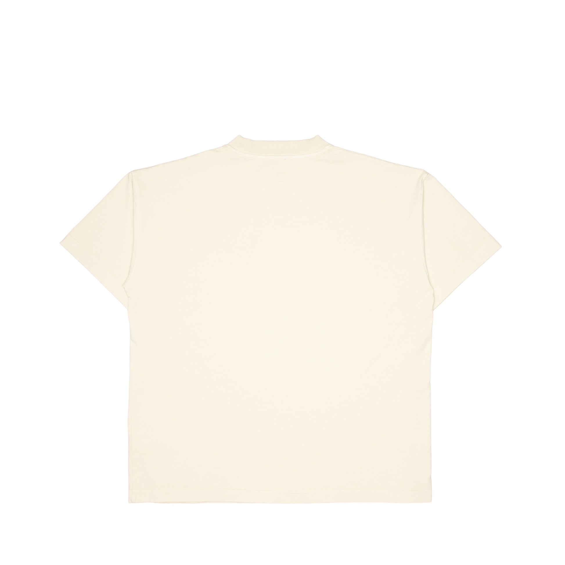 Camiseta con logotipo en color crema