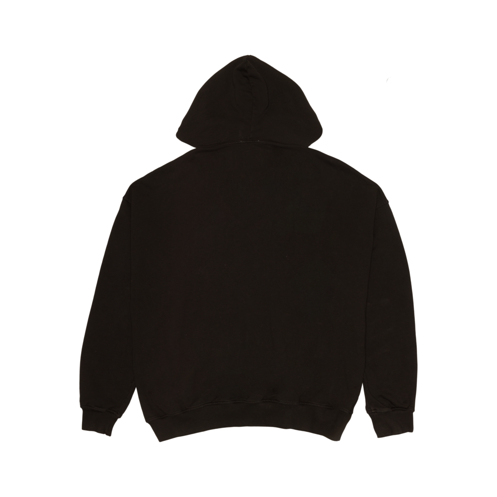Sudadera con capucha y logotipo negro