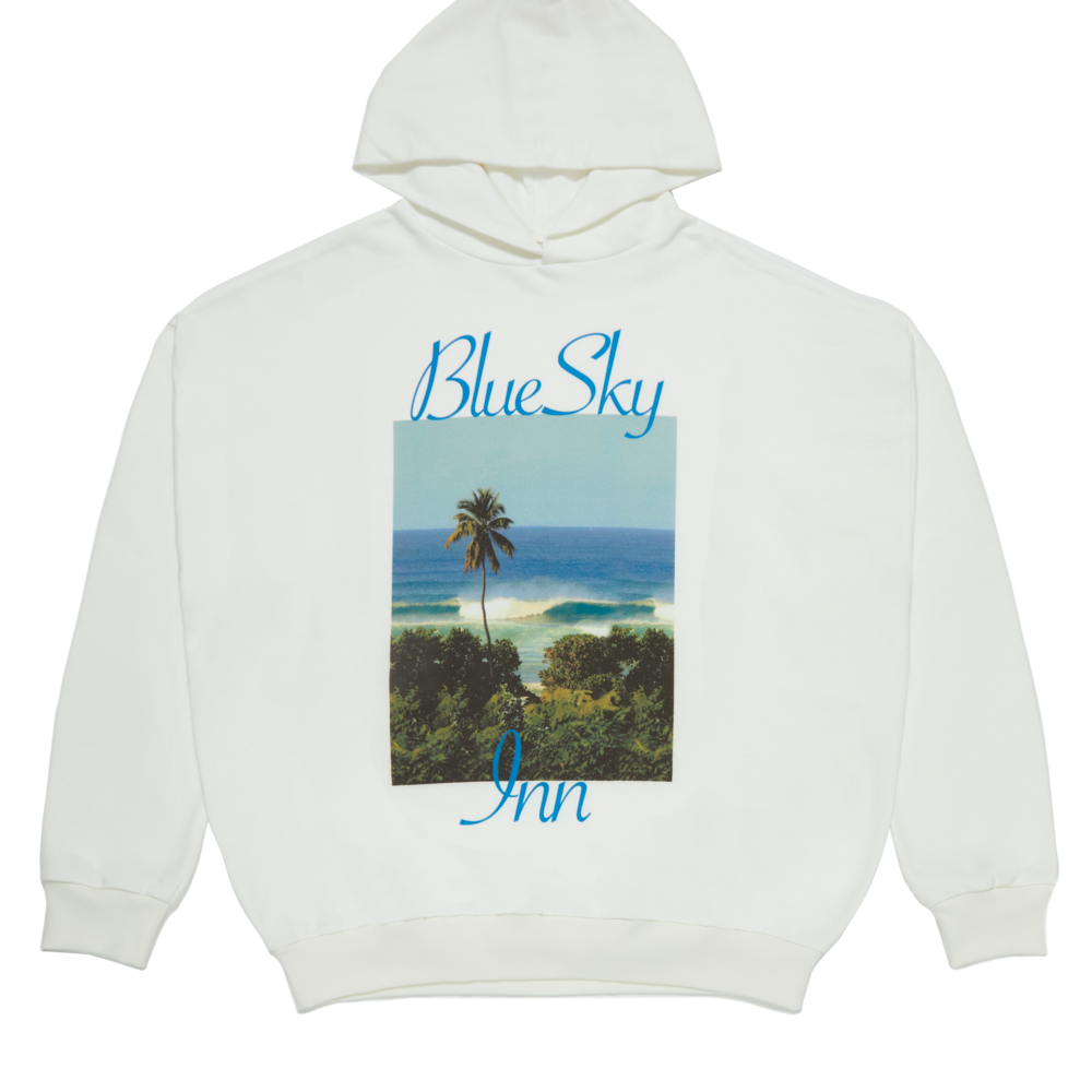 Sudadera con capucha de ondas tropicales