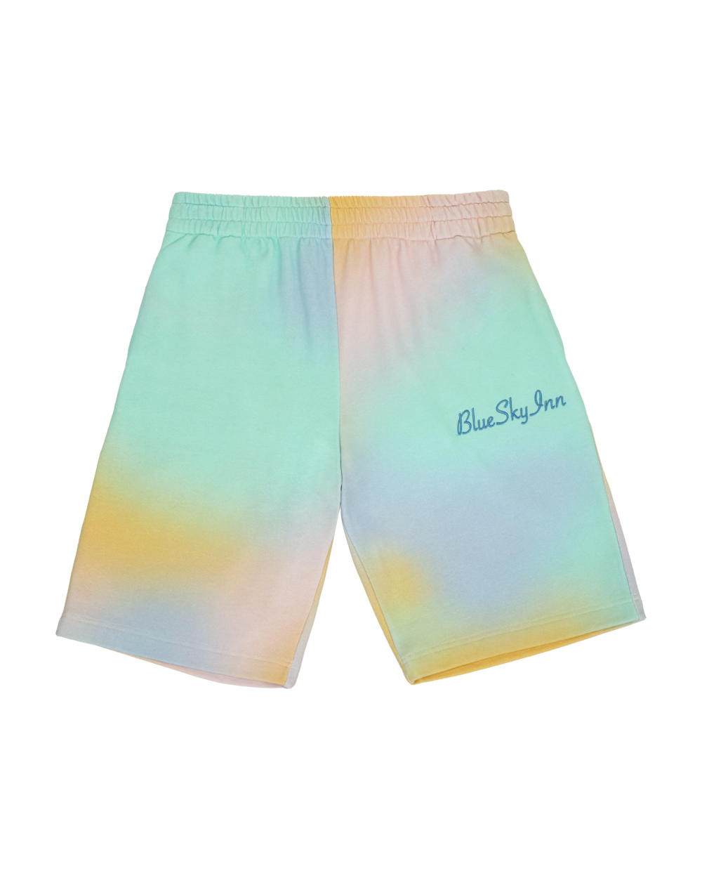 Pantalones cortos con logo y efecto tie-dye