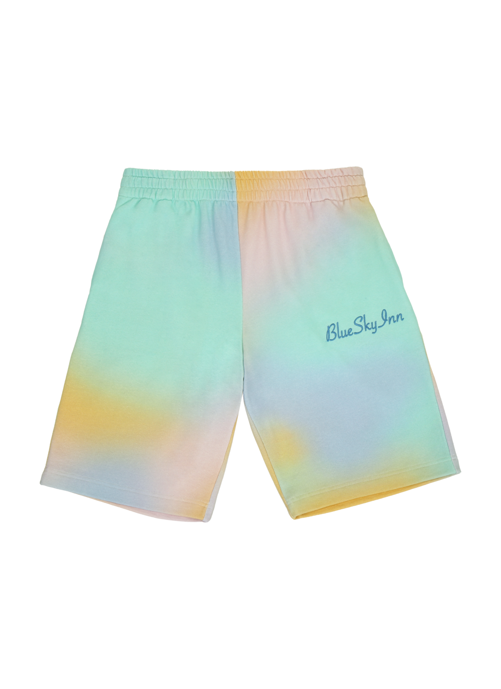 Pantalones cortos con logo y efecto tie-dye