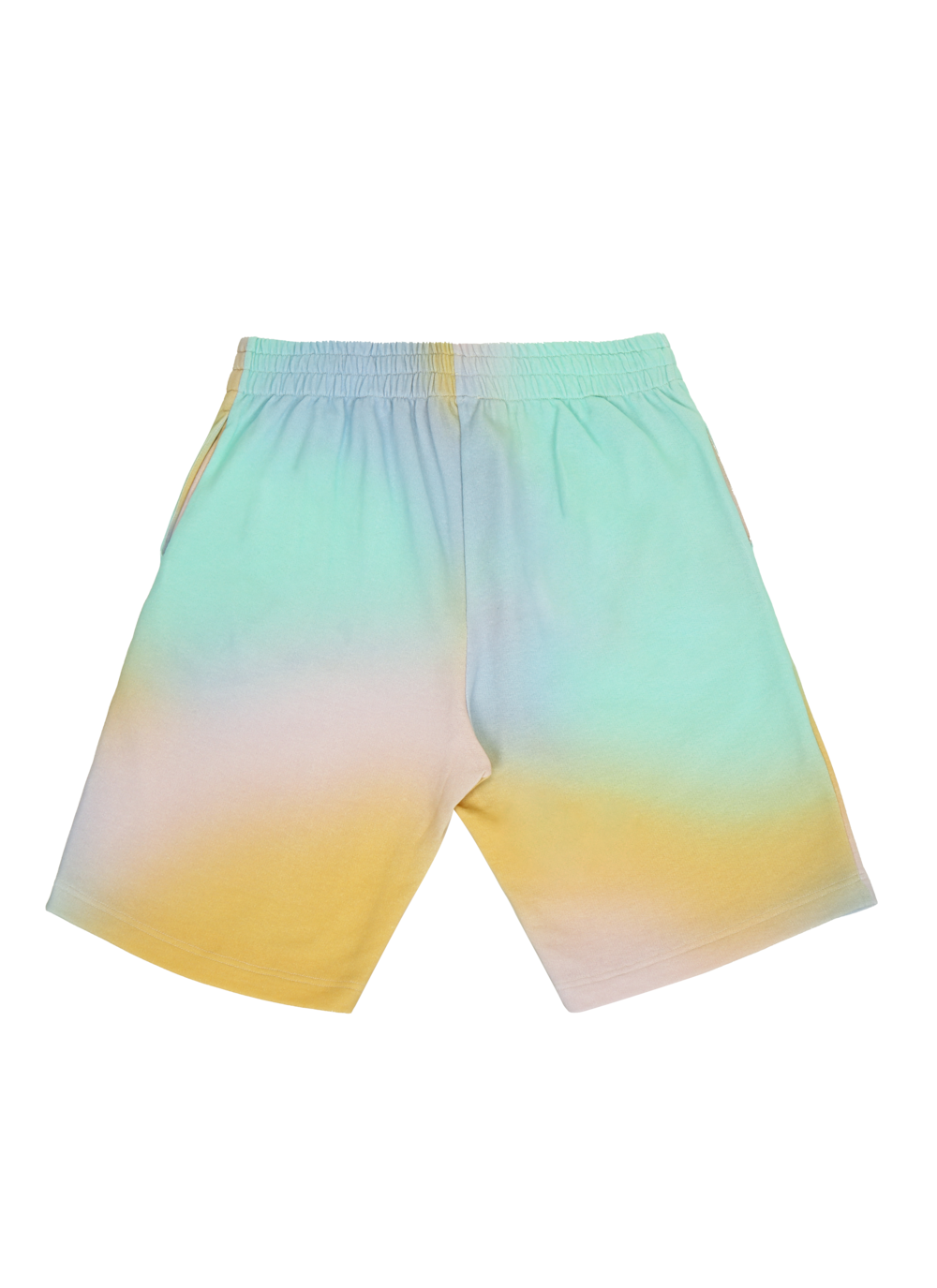 Pantalones cortos con logo y efecto tie-dye