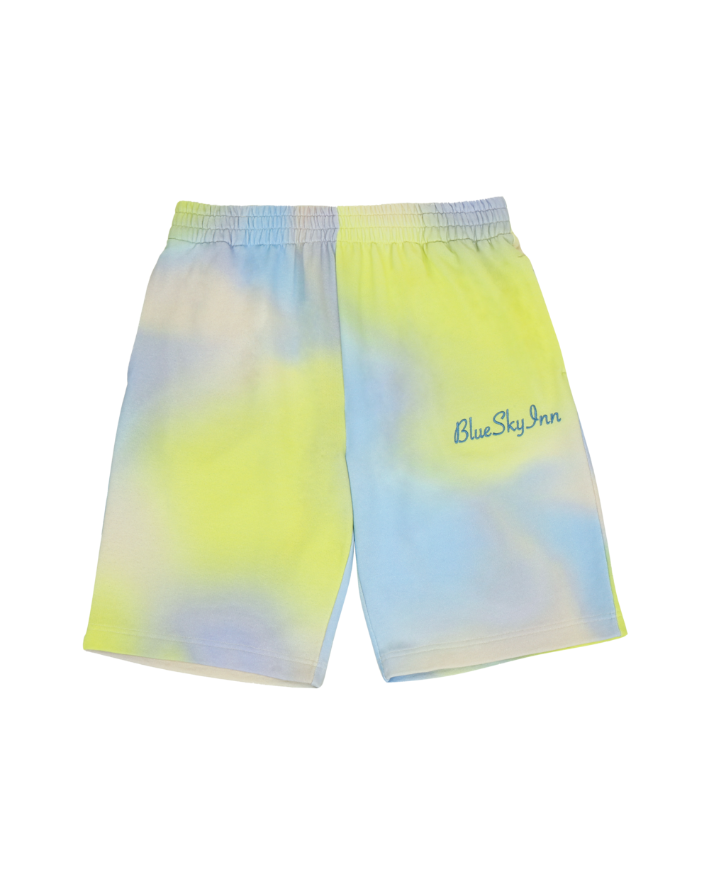 Pantalones cortos con logo y efecto tie-dye