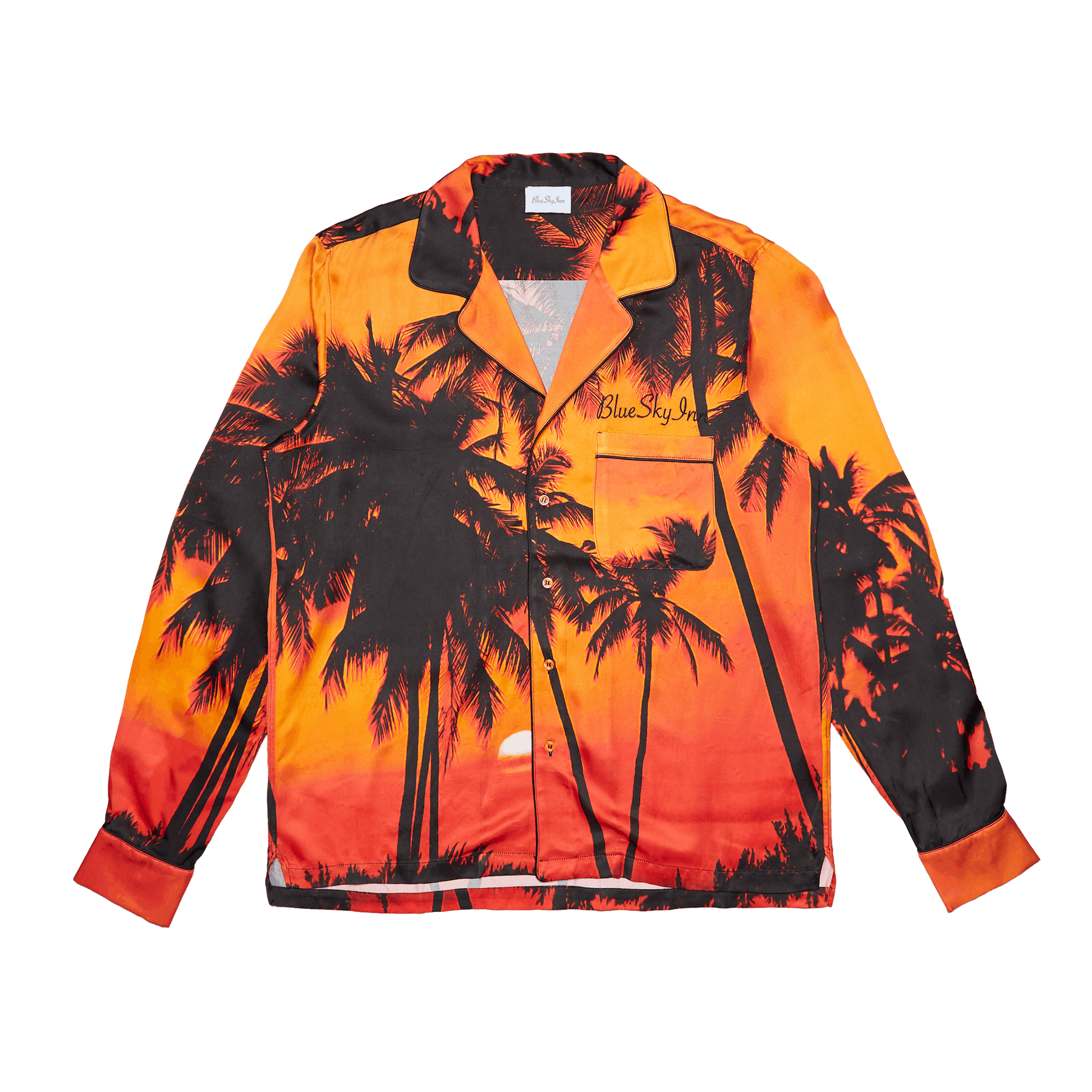 Orange Sunset Palms - Long Sleeve Shirt