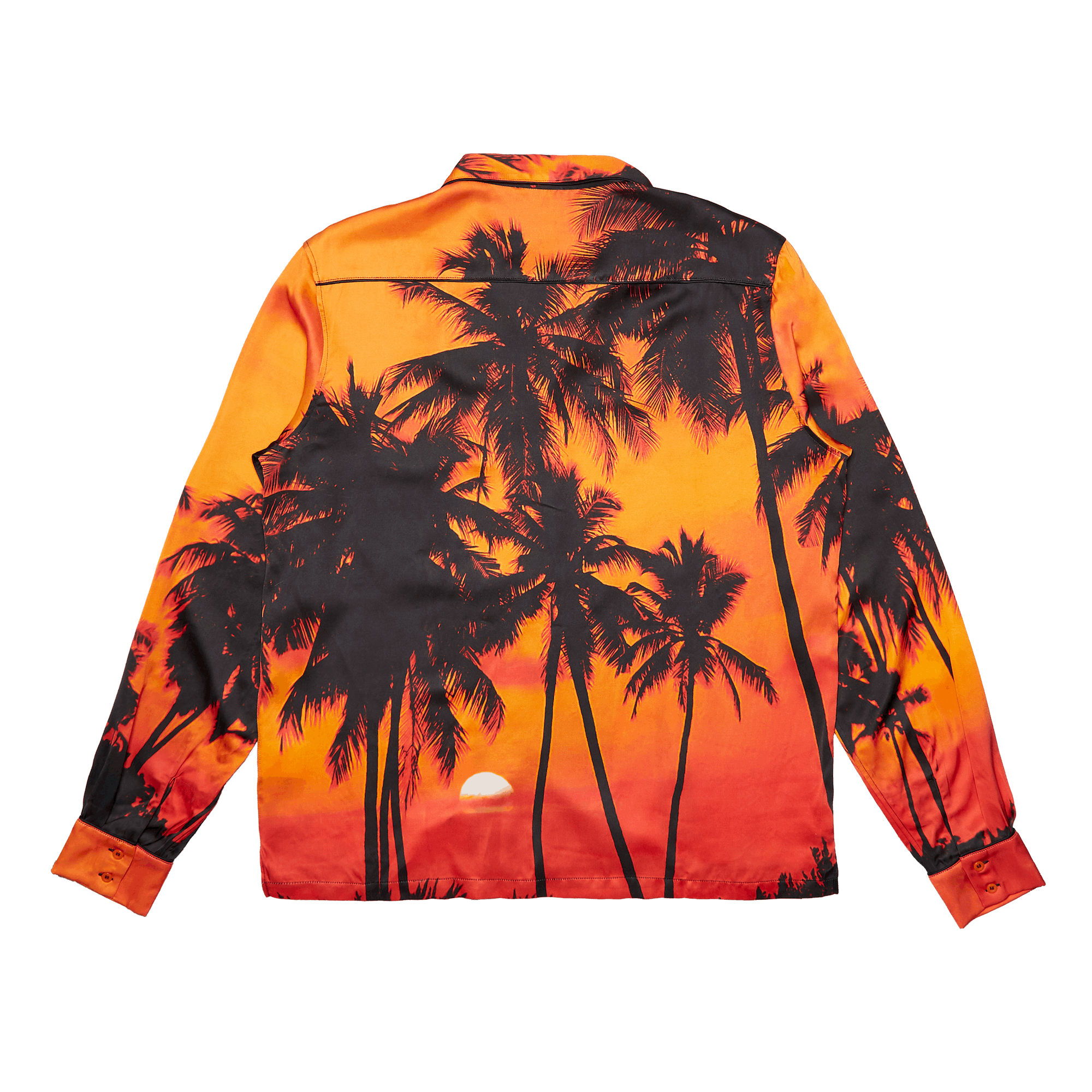 Orange Sunset Palms - Long Sleeve Shirt