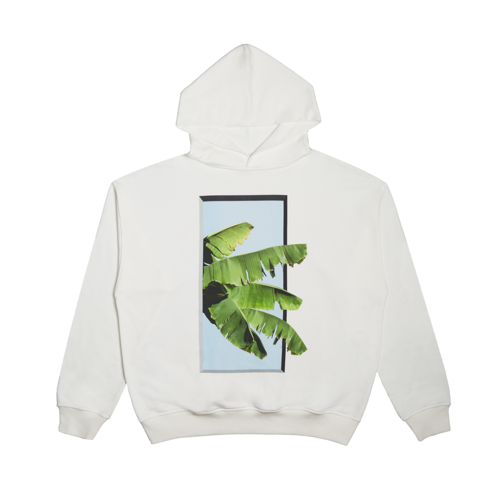 Sudadera con capucha de ondas tropicales