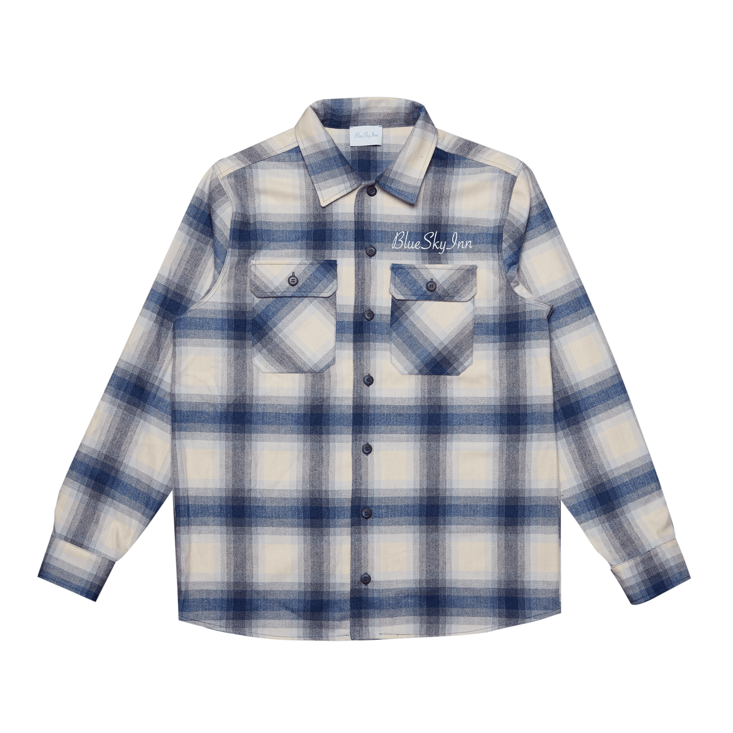 Camisa de franela de manga larga a cuadros