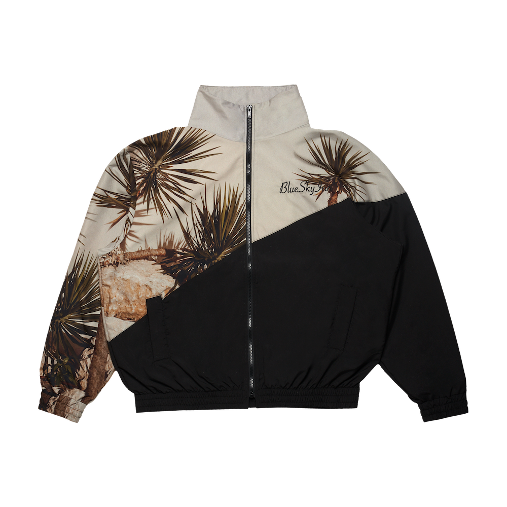 Chaqueta de nailon con diseño de árbol de dragón