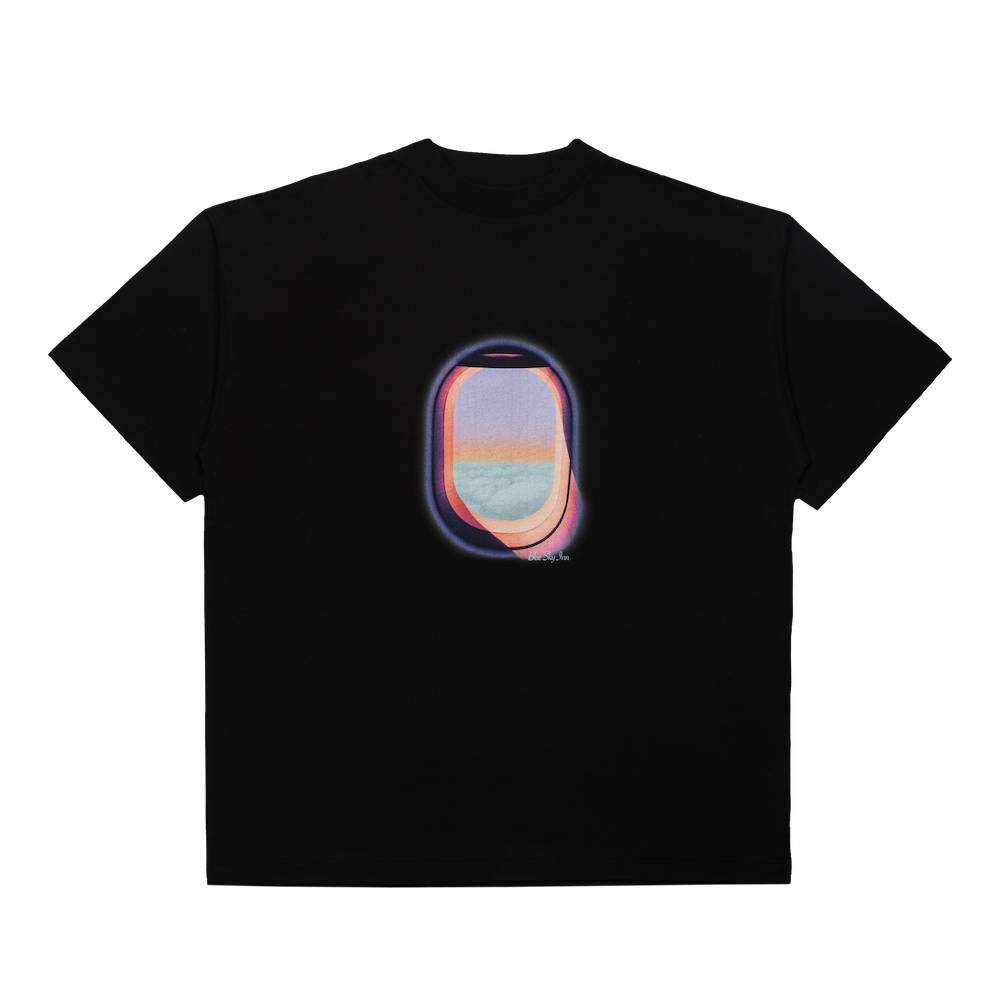 Camiseta con ventana de chorro