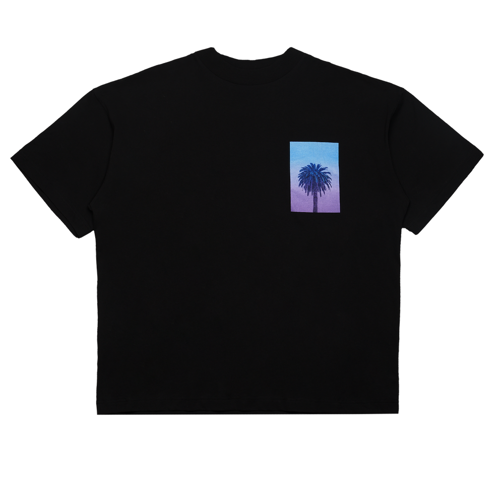 Camiseta Sunset Palm - Negra