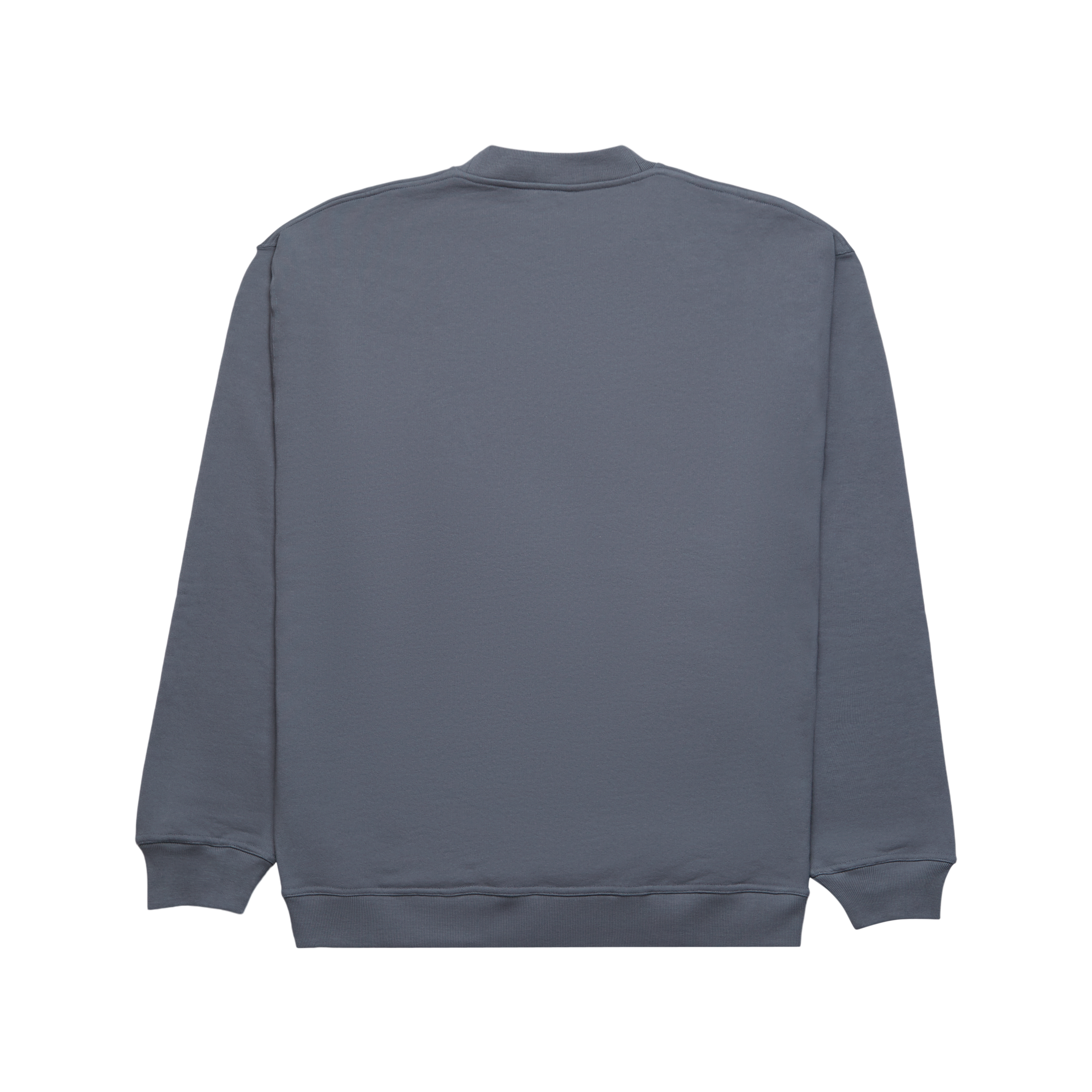 Sudadera con cuello redondo y logotipo gris