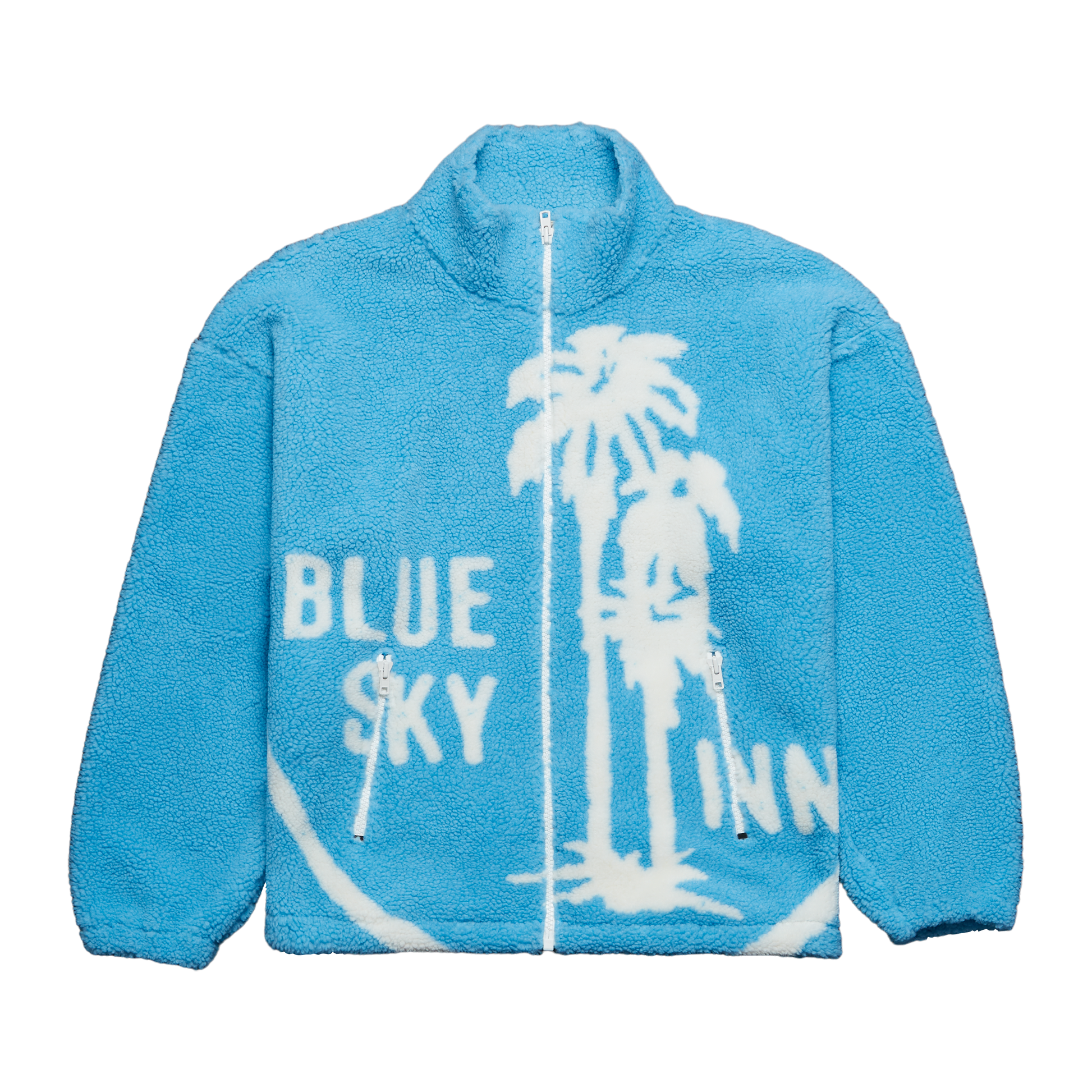 Chaqueta polar azul bebé