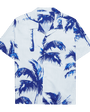 Blue Palm Cotton - Linen Shirt