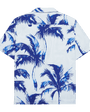 Blue Palm Cotton - Linen Shirt