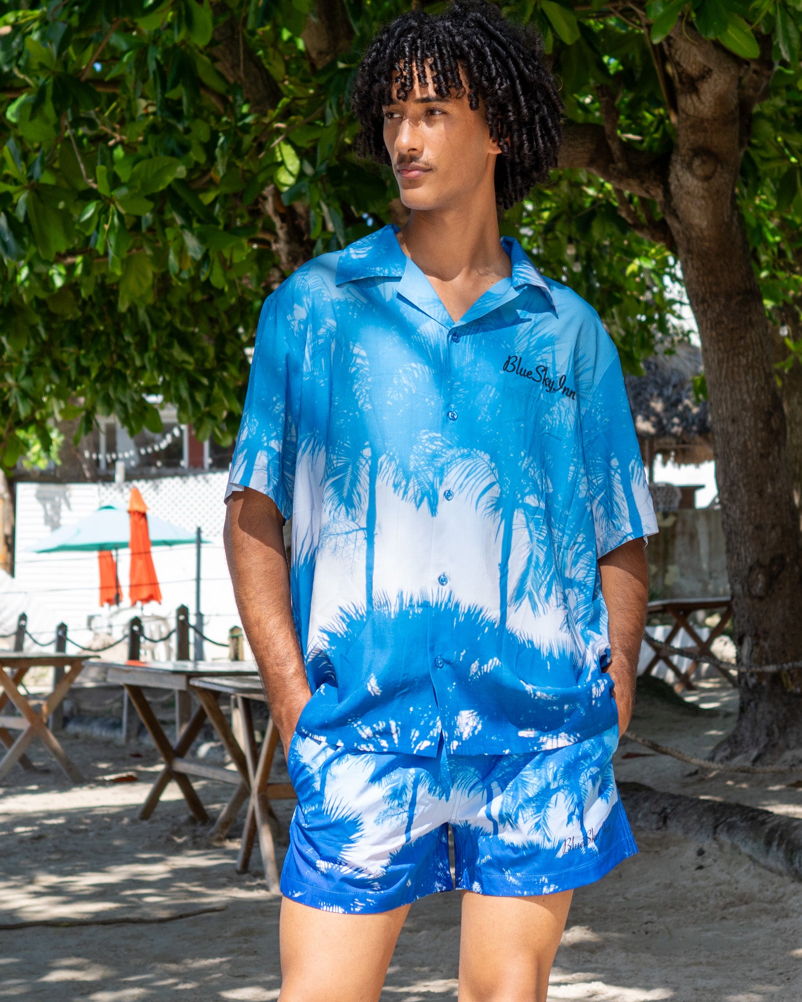 Palm Shadow Swim Shorts