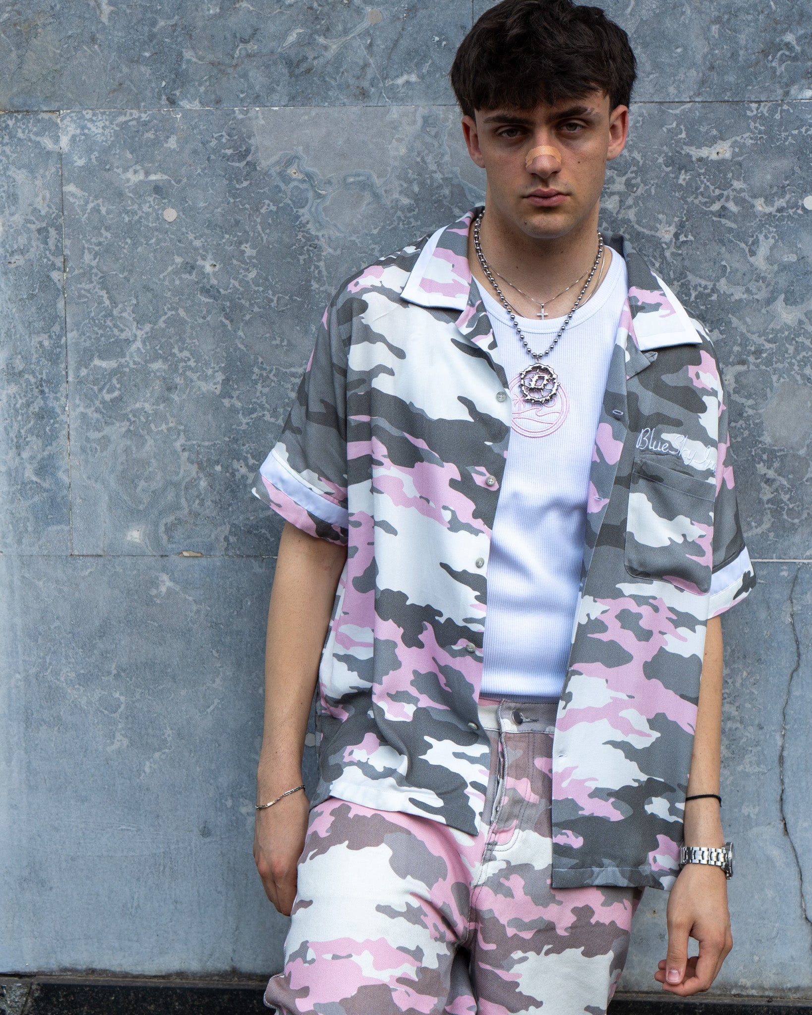 Pink Camo Waiter Shirt