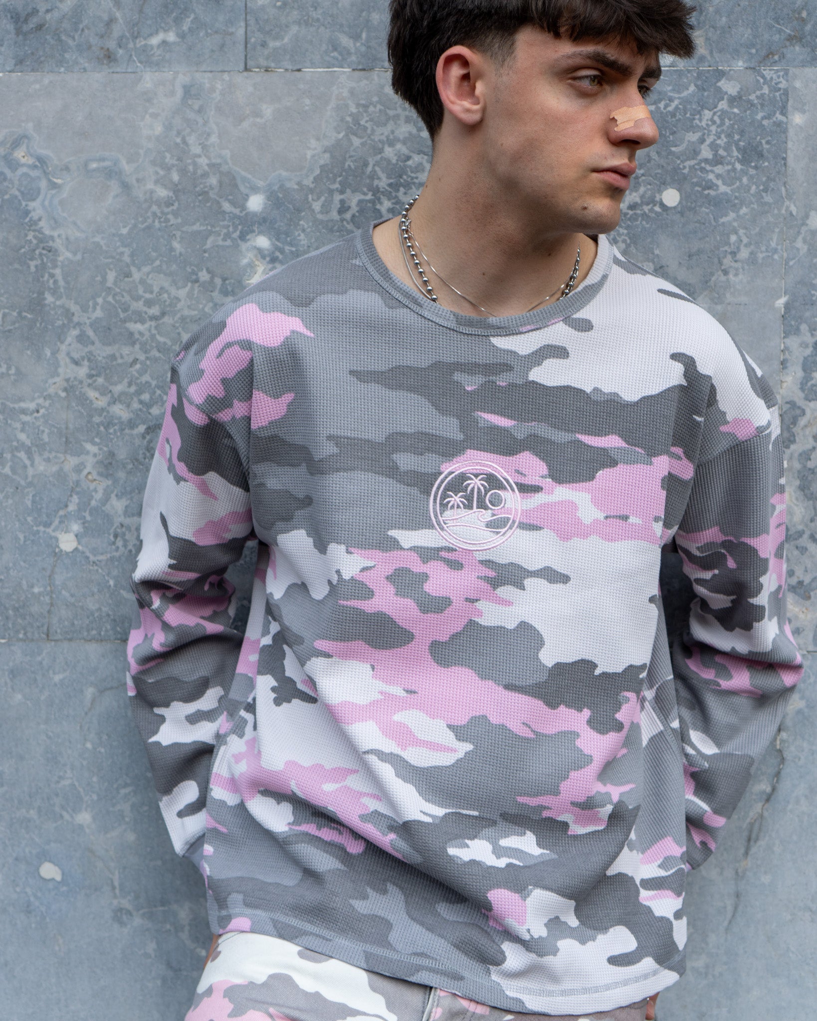Camo Waffle Long Sleeve